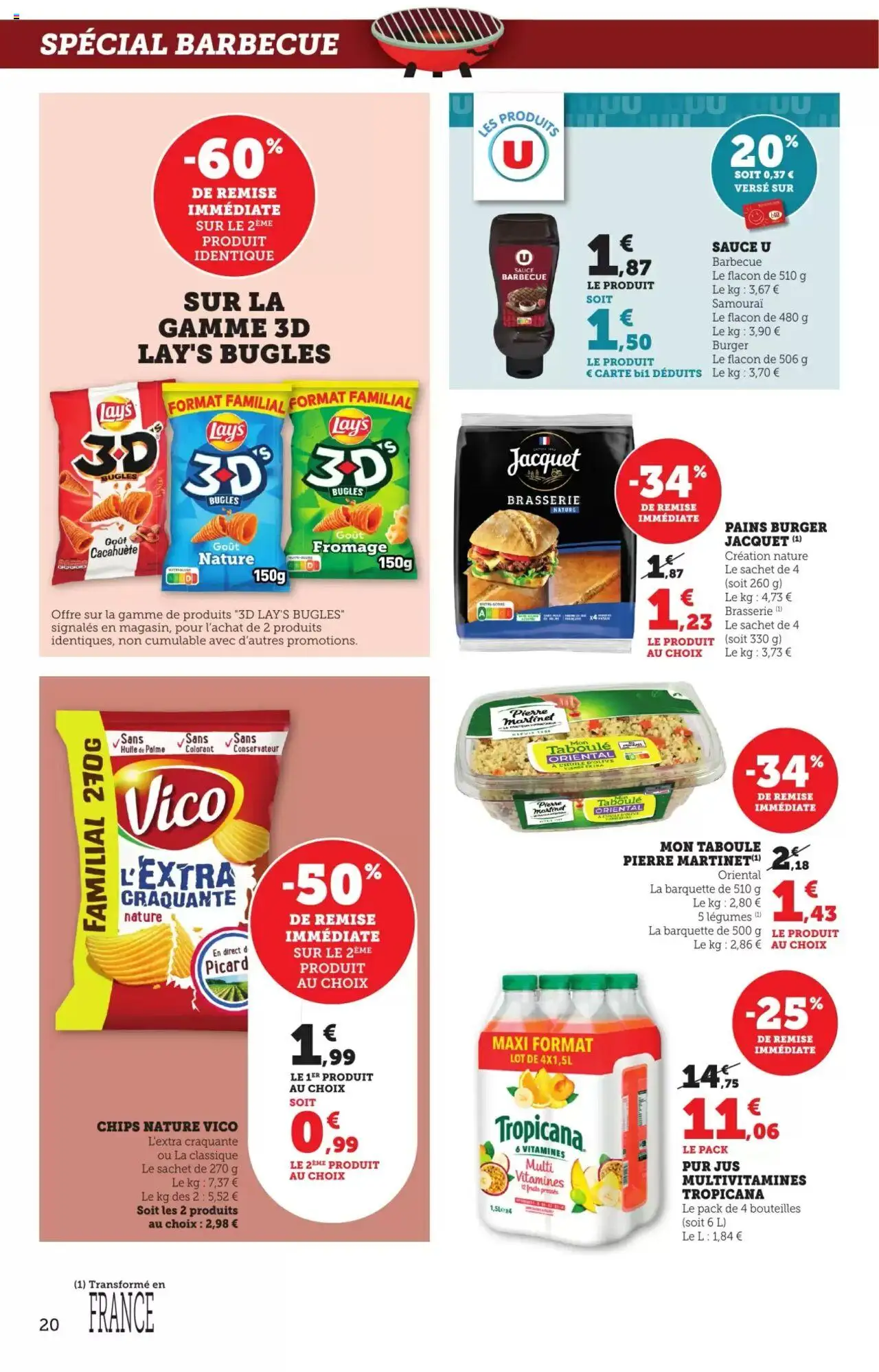  | Page: 20 | Produits: Barbecue, Fromage, Huile, Jus