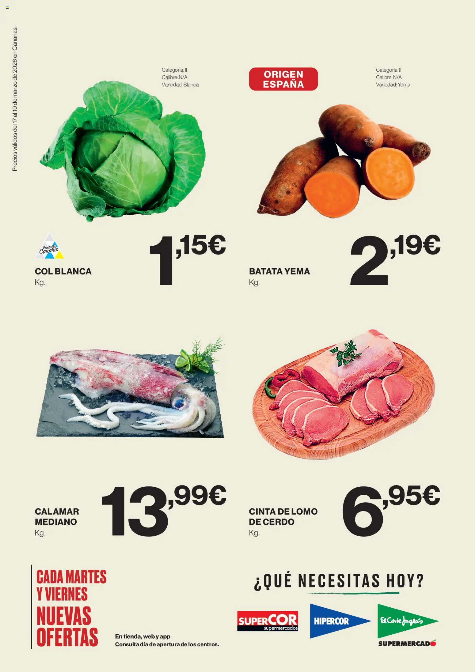 Supercor Canarias │ válido desde el 17.03.2026 | Página: 2 | Productos: Σφουγγαρίστρα, Cerdo