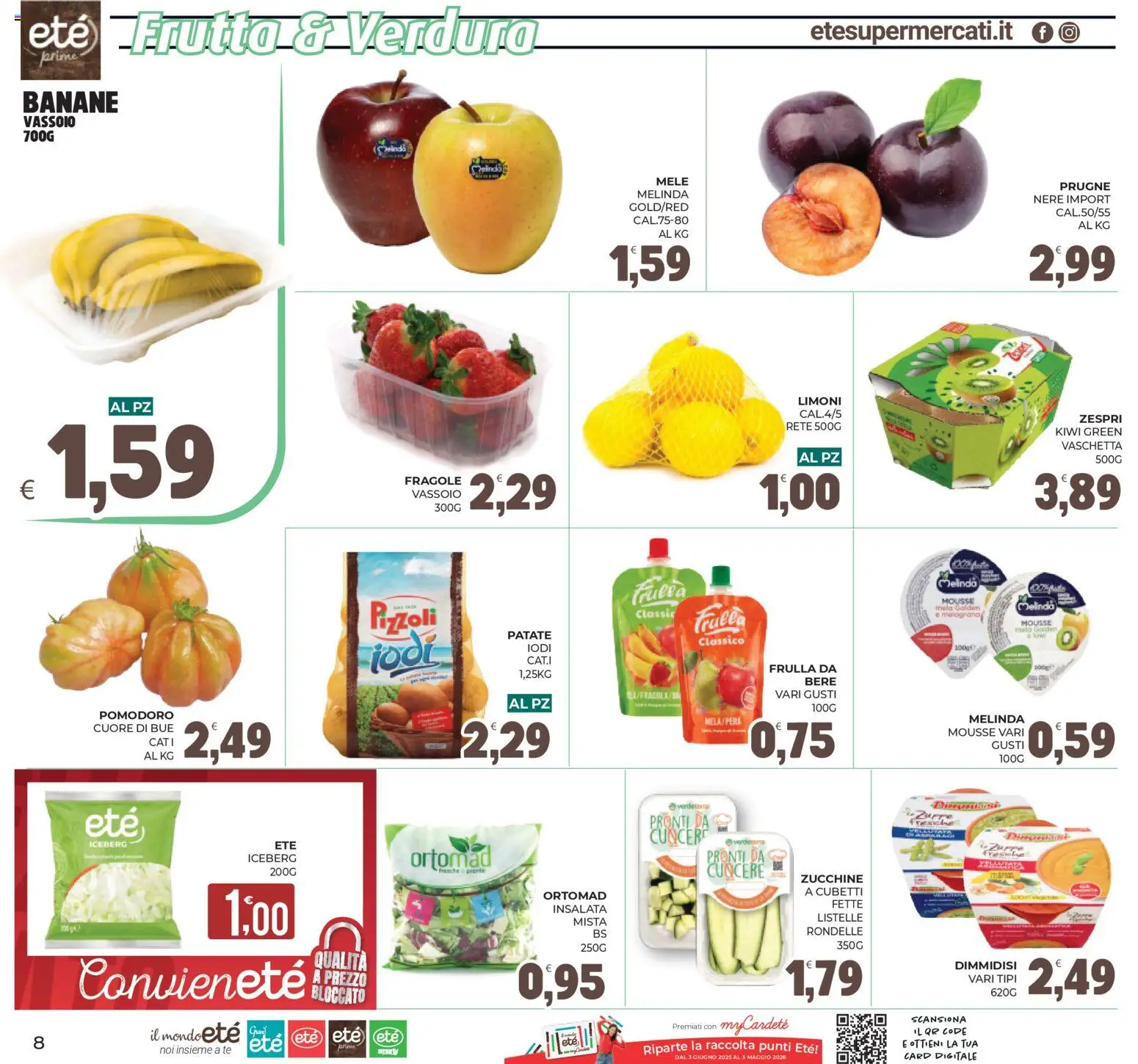Volantino Eté del 11.03.2026 | Pagina: 8 | Prodotti: Mele, Tè, Fragole, Kiwi