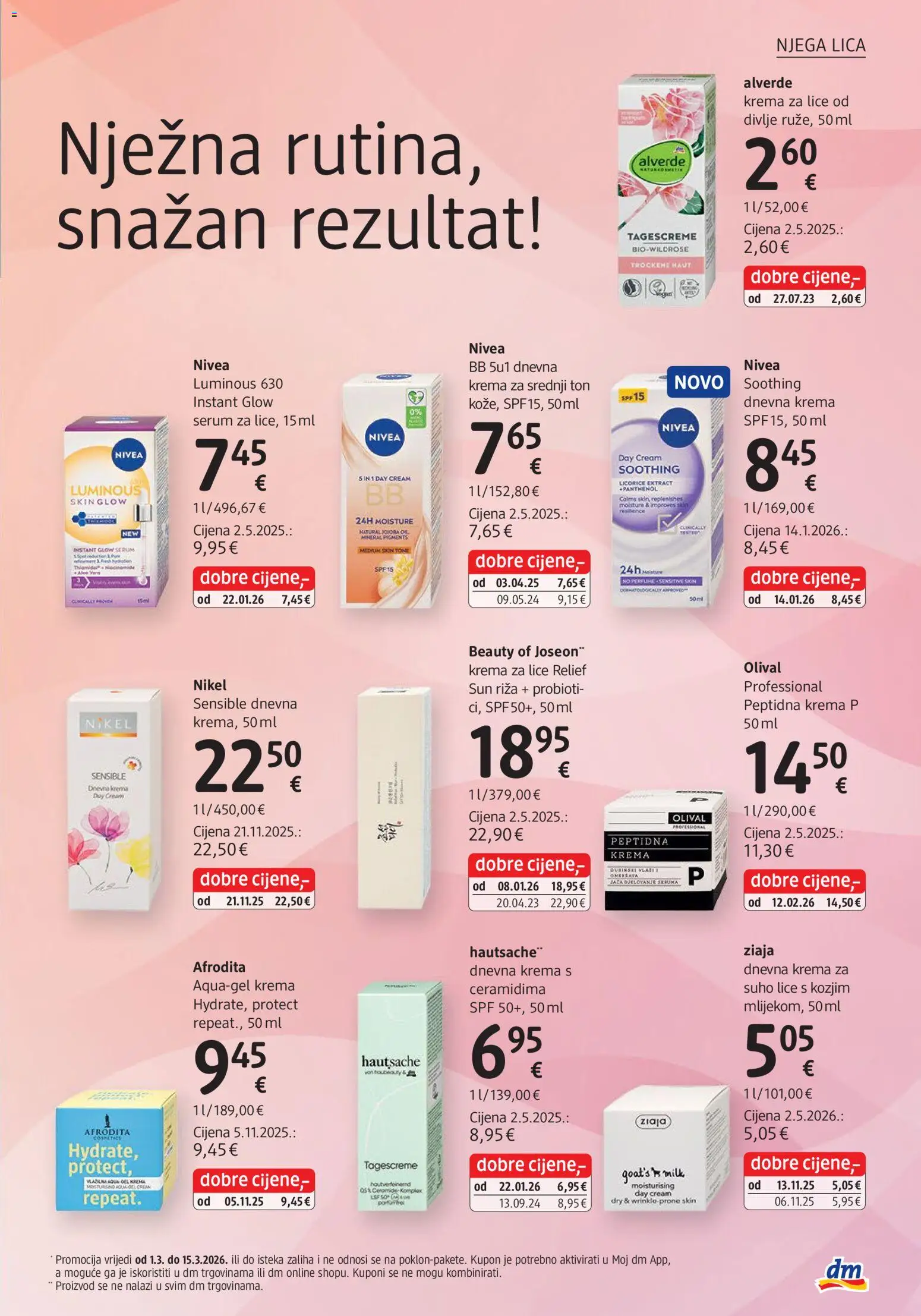 DM katalog | vrijedi od 01.03.2026 | Stranica: 9 | Proizvodi: Krema za lice, Riža, Krema, Nivea