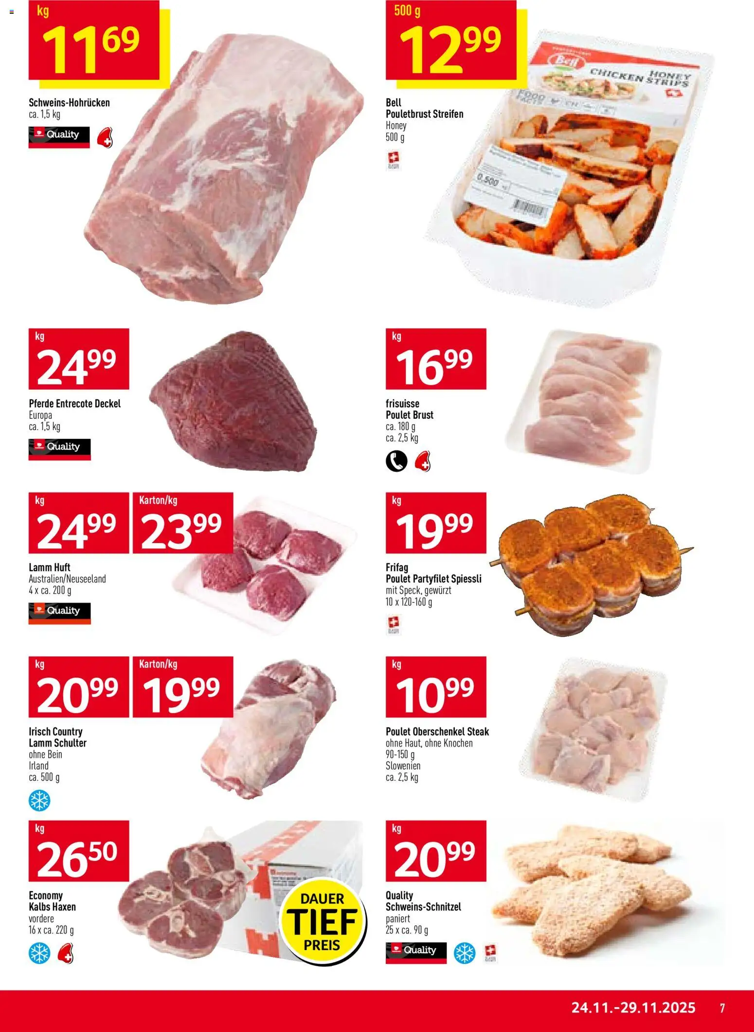 Prodega Aktionen – gültig ab 24.11.2025 | Seite: 7 | Produkte: Pouletbrust
