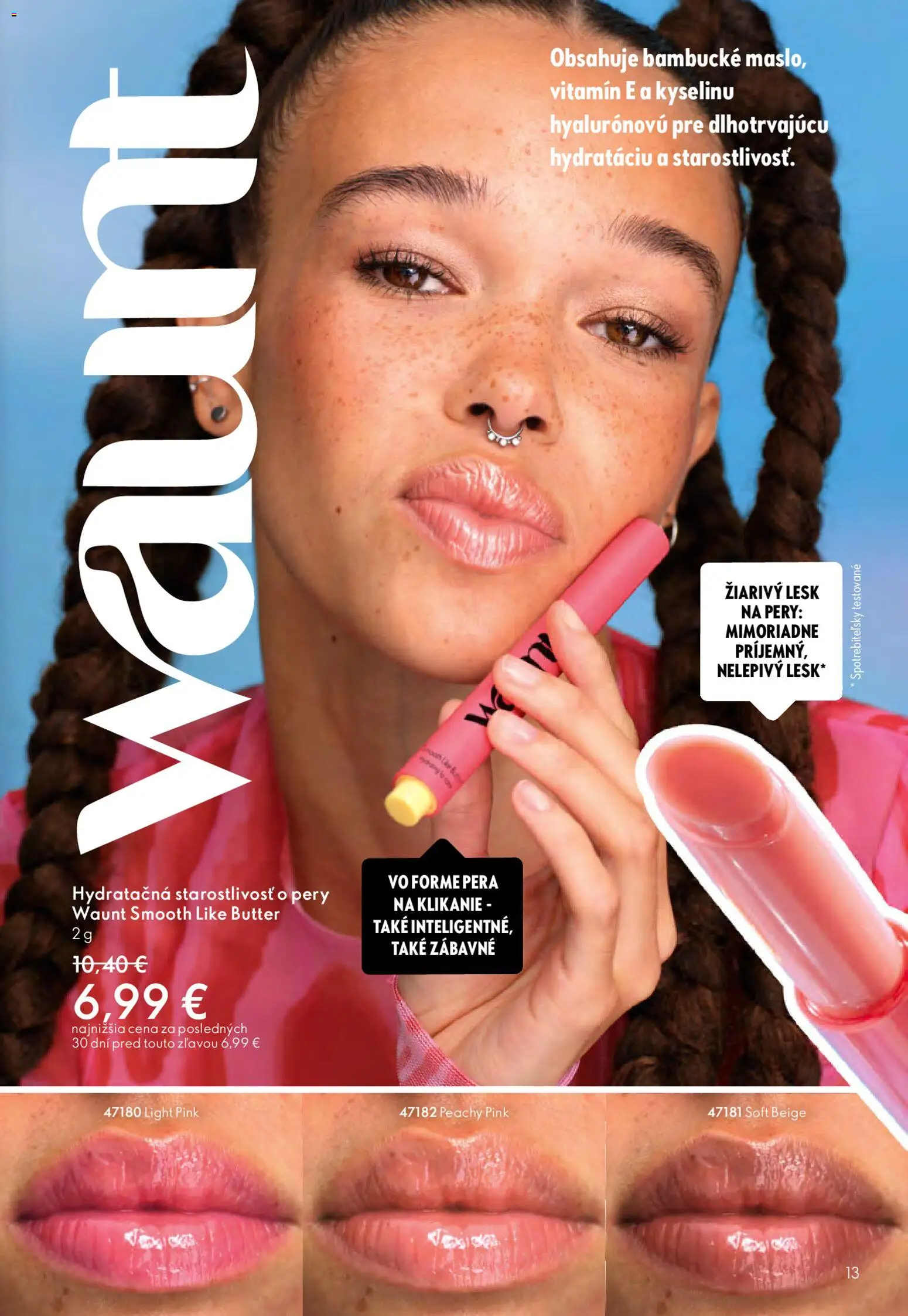 Nové Oriflame akcie – leták je platný od 06.05.2026 | Strana: 13 | Produkty: Lesk na pery