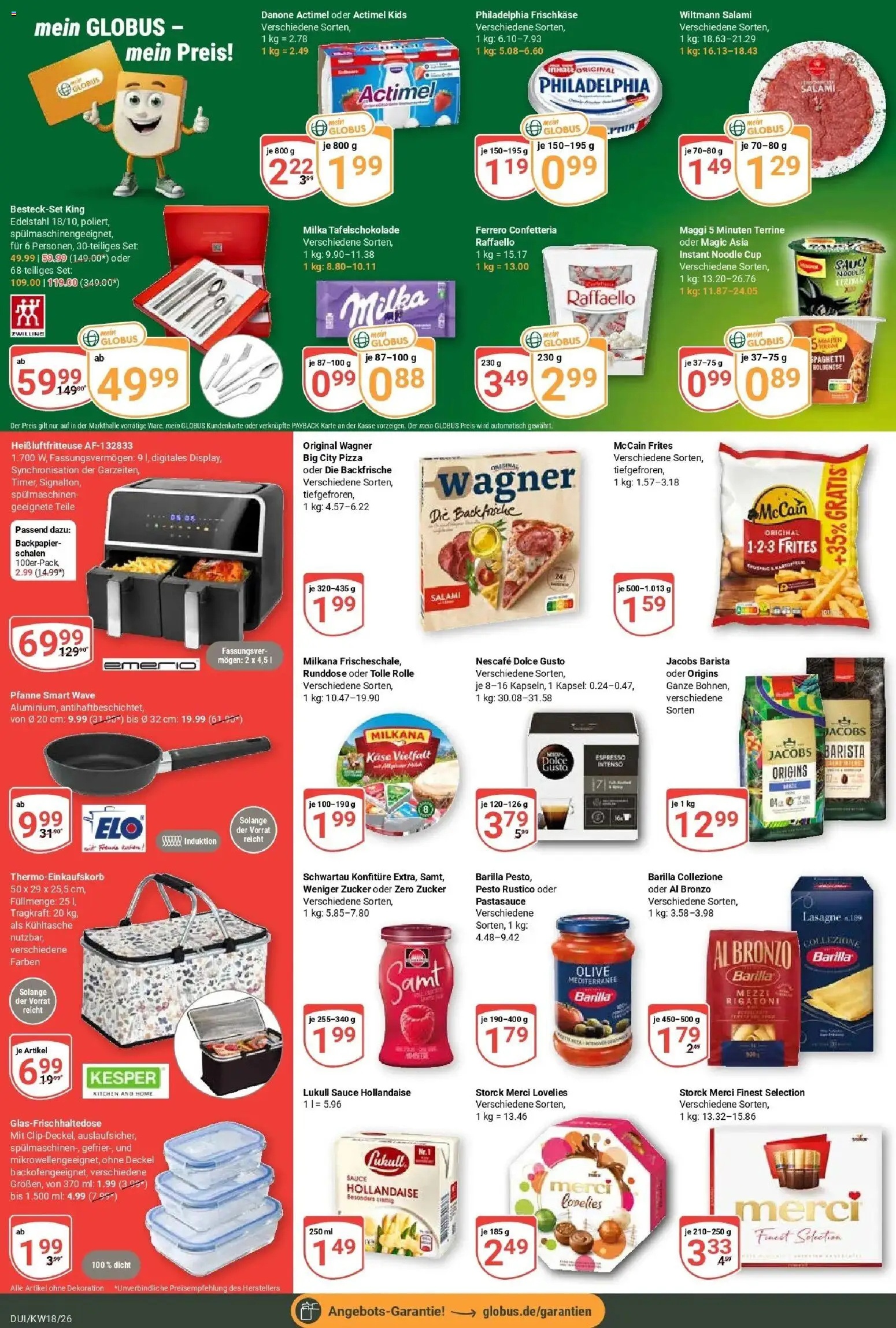 Globus Prospekt Duisburg	 – gültig ab 27.04.2026 | Seite: 2 | Produkte: McCain, Heißluftfritteuse, Dolce gusto, Maggi 5 minuten terrine
