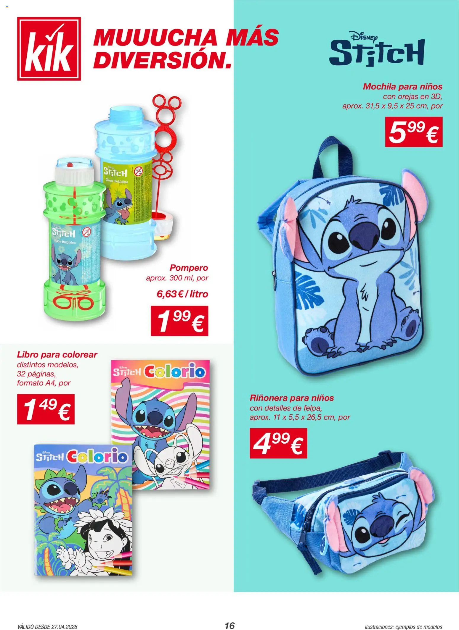 KIK folleto │ válido desde el 27.04.2026 | Página: 16 | Productos: Mochila