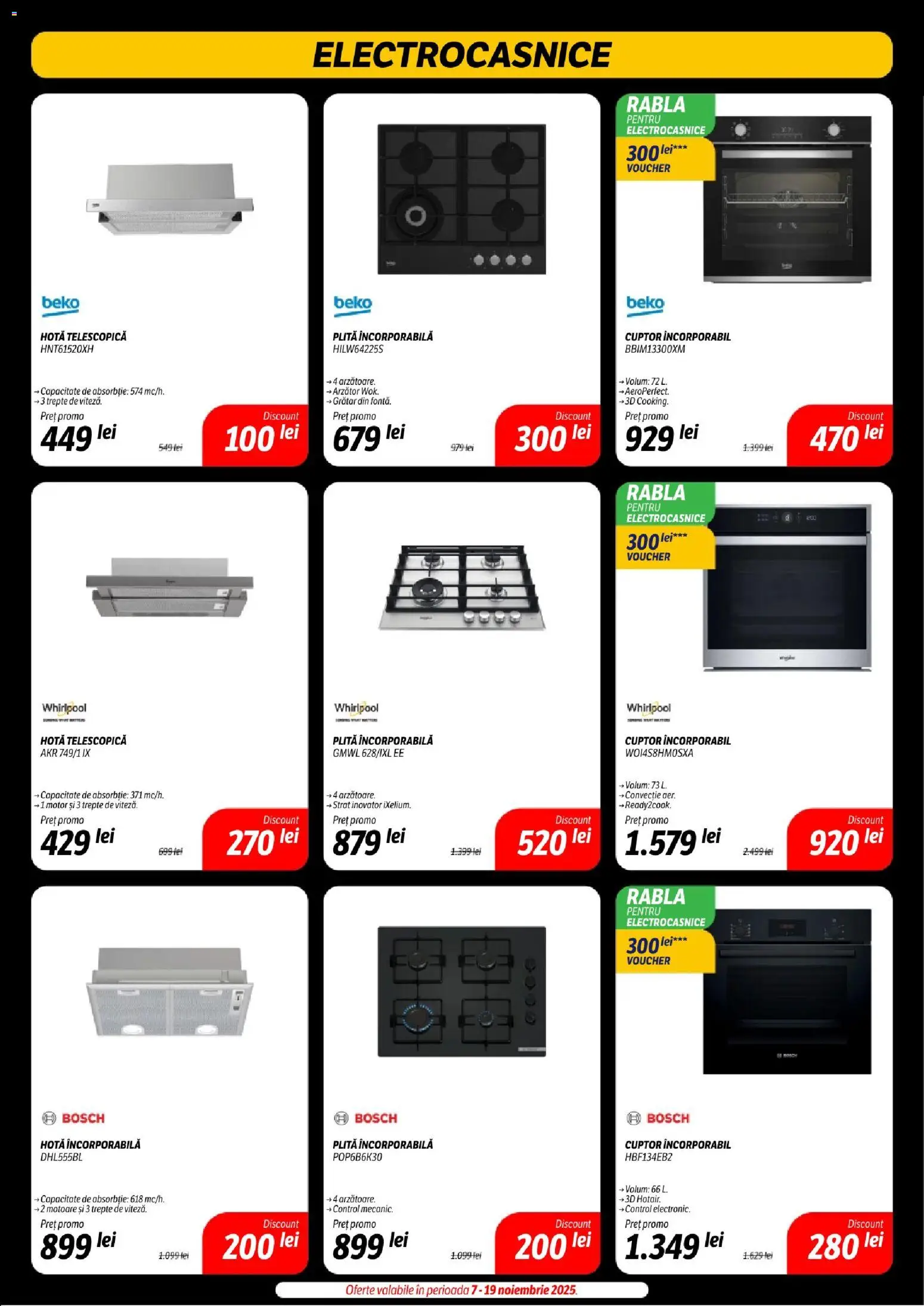 Noul catalog Flanco – valabil de la 14.11.2025 | Pagină: 31 | Produse: Hotă, Cuptor, Plită, Grătar