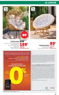 Super U - Prévisualisation de Super U La maison à prix bas valide à partir de 03.02.2026 | Page: 23 | Produits: Poudre, Fauteuil