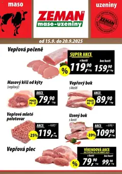 Náhled letáku Prodejny Zeman leták - Aš, Cheb, Karlovy Vary od 15.09.2025
