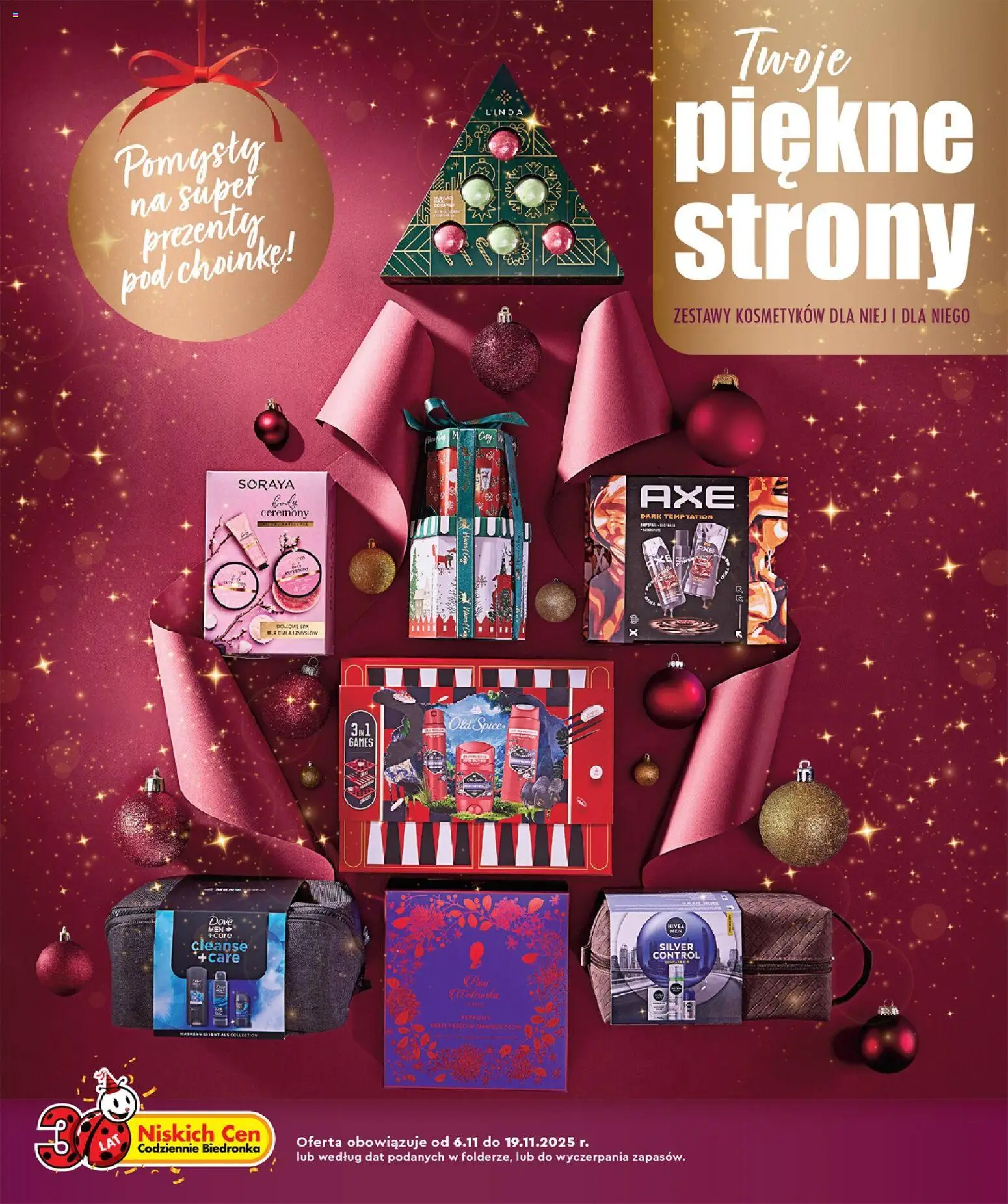 Biedronka gazetka - Twoje piękne strony od 06.11.2025 | Strona: 1 | Produkty: Body, Old spice