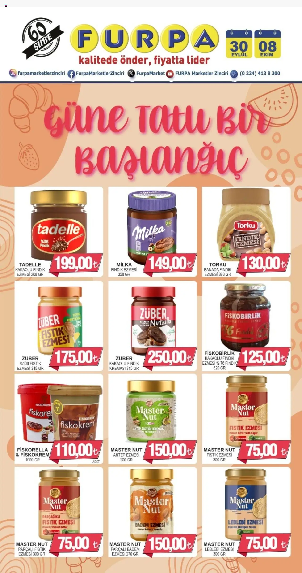 Furpa Katalog - 30.09.2025 tarihinden itibaren geçerlidir | Sayfa: 1 | Ürünler: Fıstık, Fındık, Badem