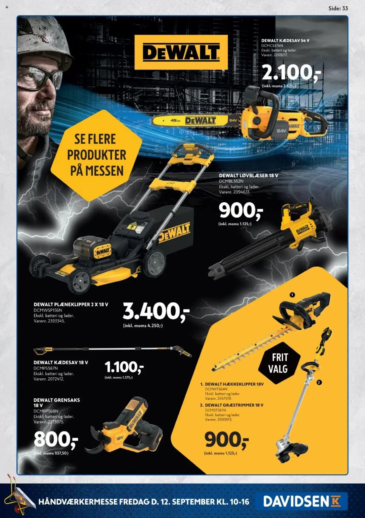 Davidsen tilbudsavis – gyldig fra 12.09.2025 | Side: 33 | Produkter: Batteri