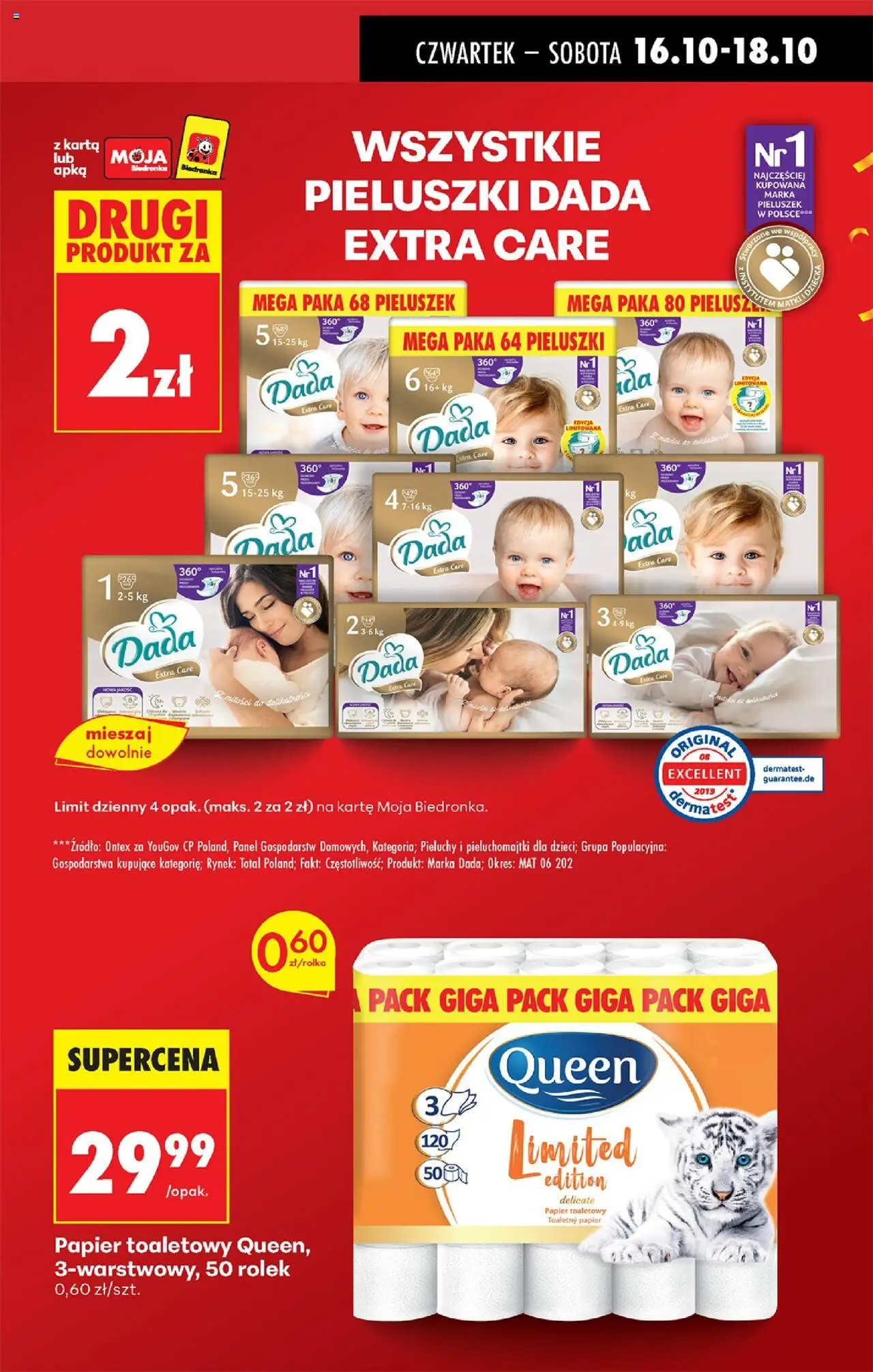 Biedronka gazetka - Oferta w tym tygodniu od 16.10.2025 | Strona: 17 | Produkty: Karta, Papier toaletowy, Pieluchomajtki