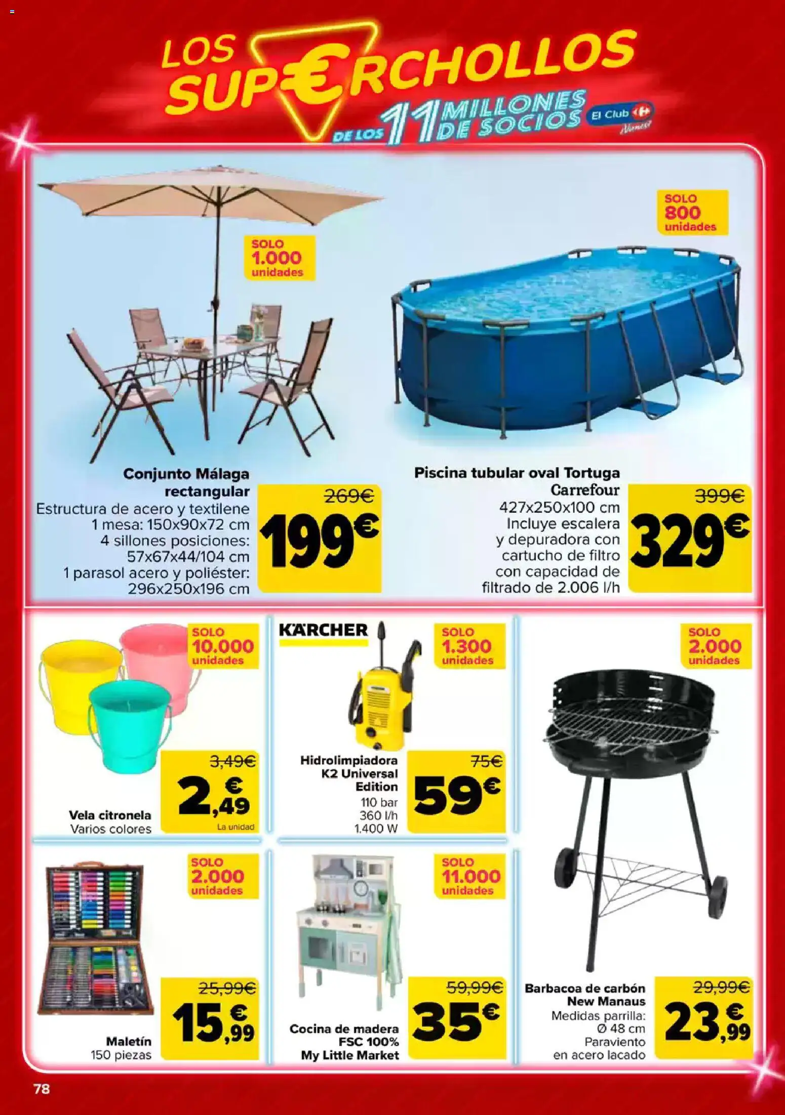 Carrefour folleto │ válido desde el 23.04.2026 | Página: 77 | Productos: Hidrolimpiadora, Barbacoa, Cocina, Parrilla
