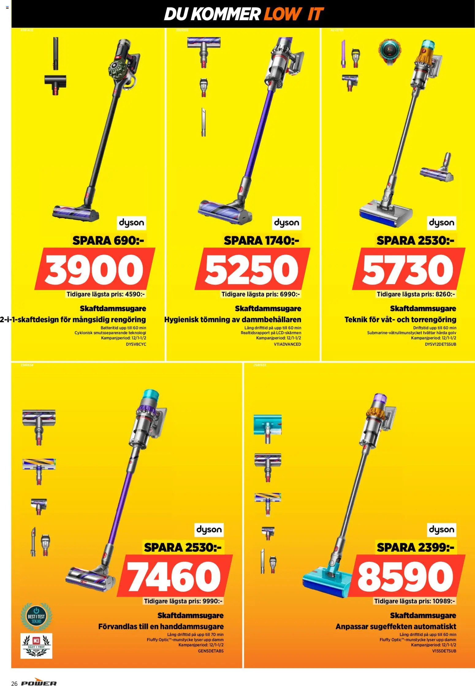 Power reklamblad aktuell från 26.01.2026 | Sida: 26 | Produkter: Skaftdammsugare