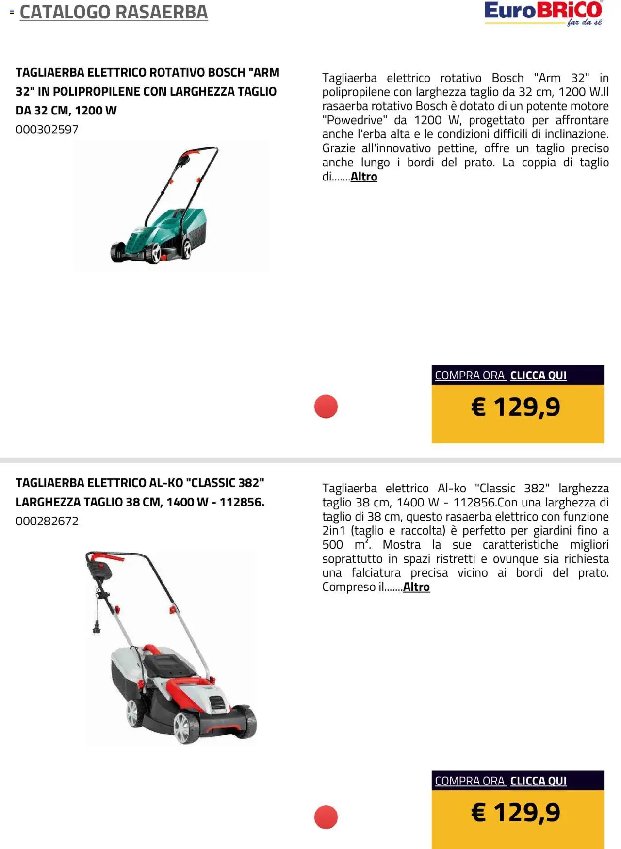 Volantino Eurobrico del 23.07.2025 | Pagina: 41 | Prodotti: Rasaerba