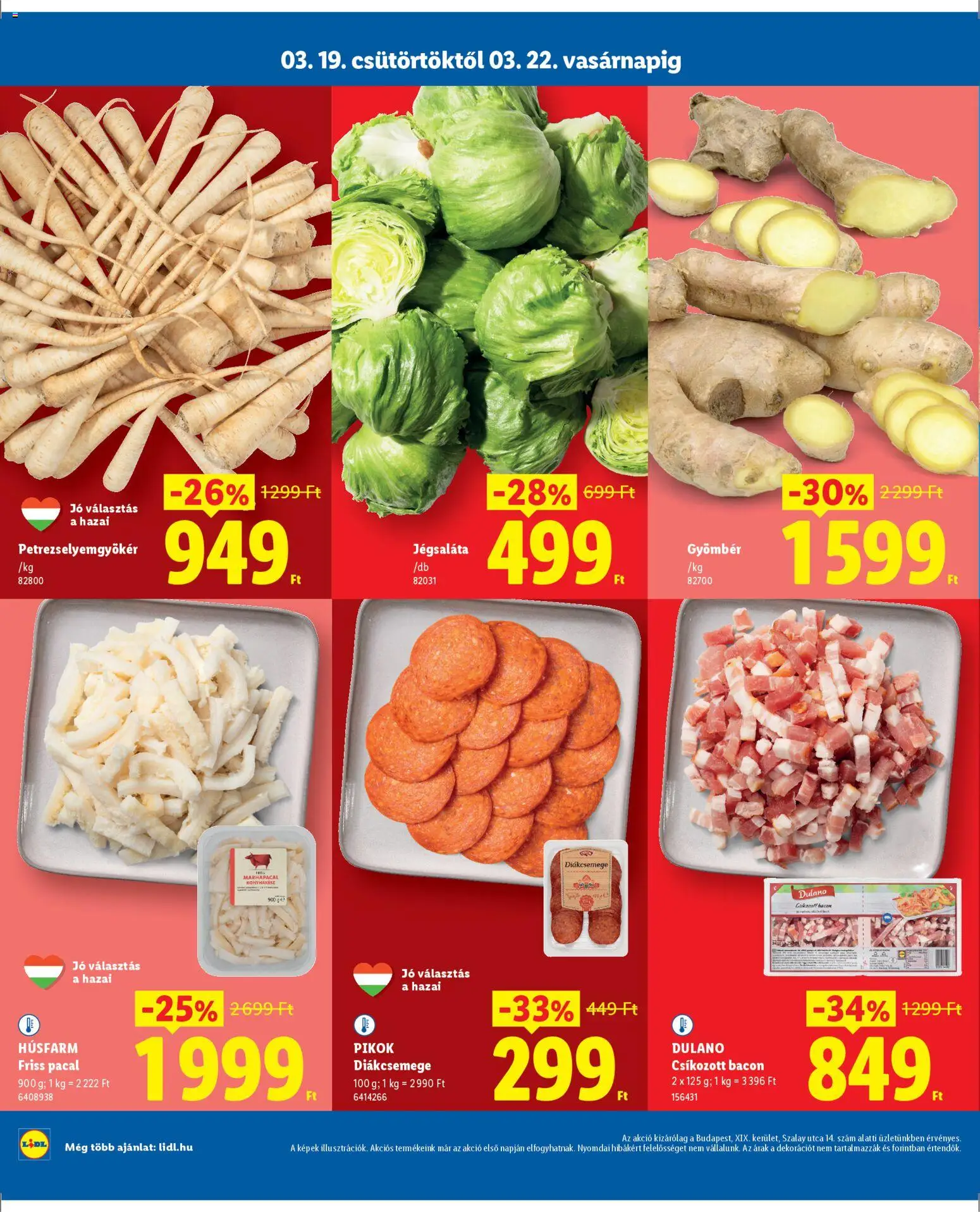 Lidl akciós ujság - amely érvényes a következő dátumtól: 19.03.2026 | Oldal: 2