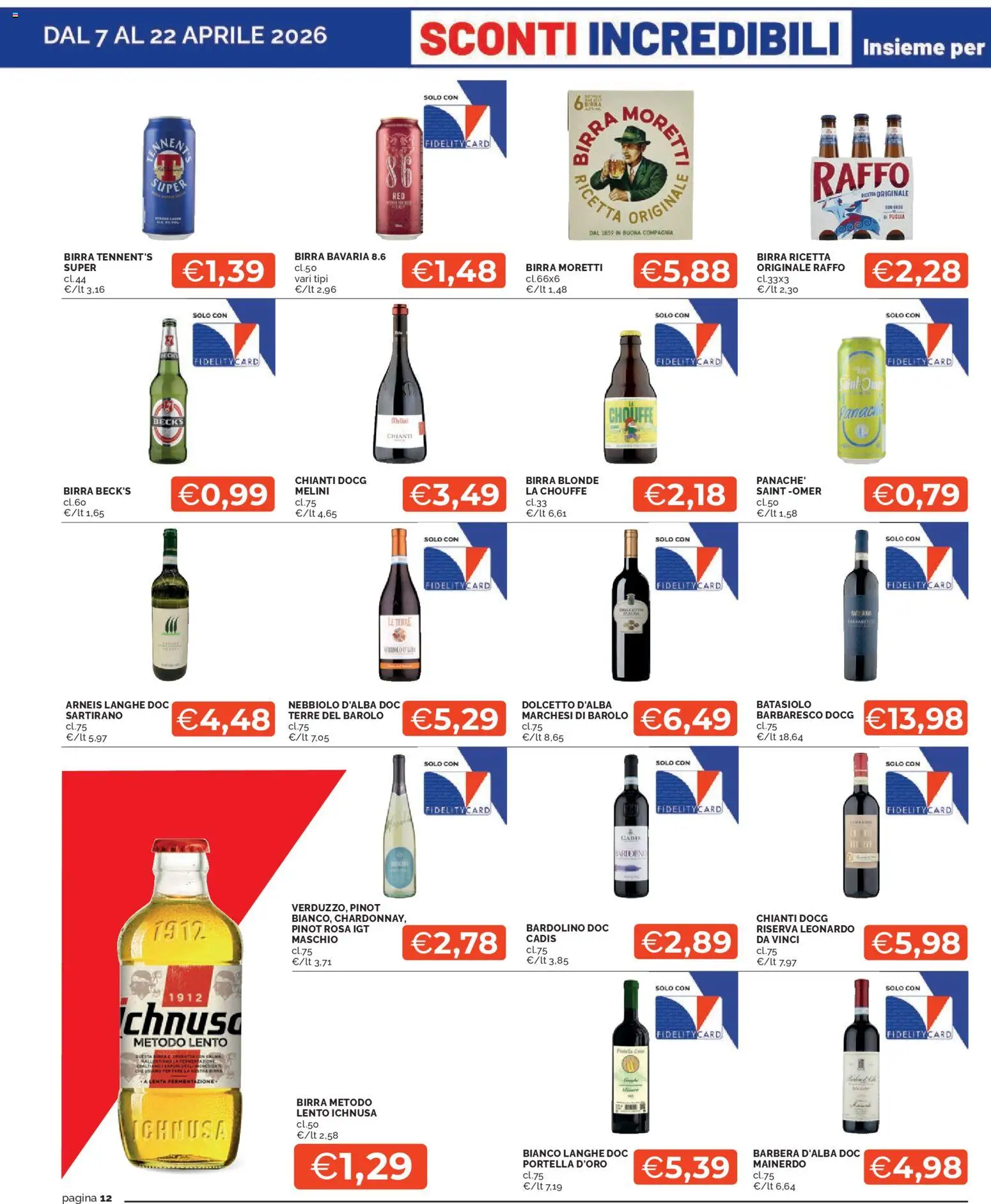 Volantino Mercatò del 07.04.2026 | Pagina: 12 | Prodotti: Tennent's, Birra, Birra Moretti