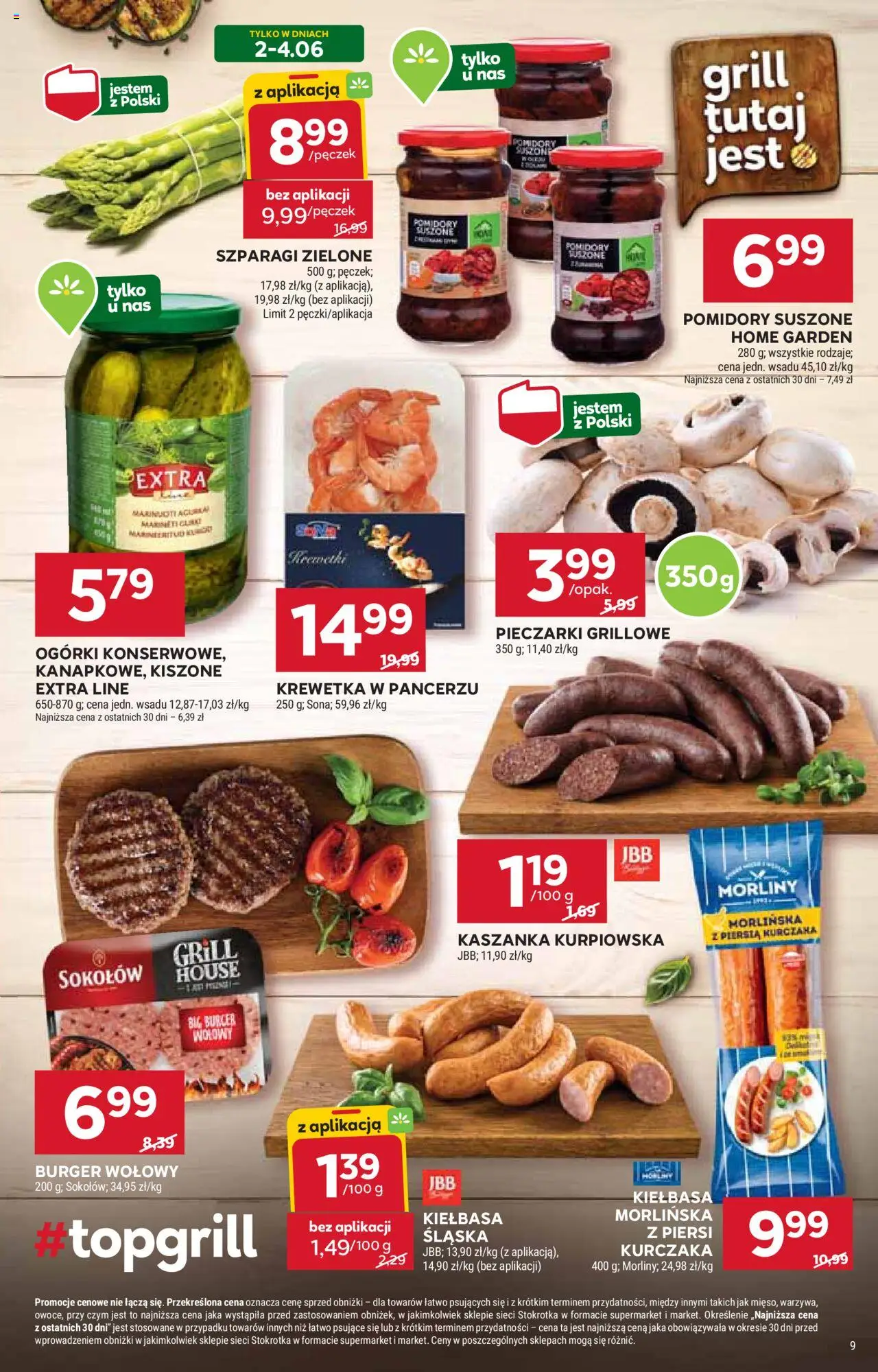 Stokrotka Gazetka od 29.05.2025 | Strona: 13 | Produkty: Burger wołowy, Stokrotka, Grill, Szparagi