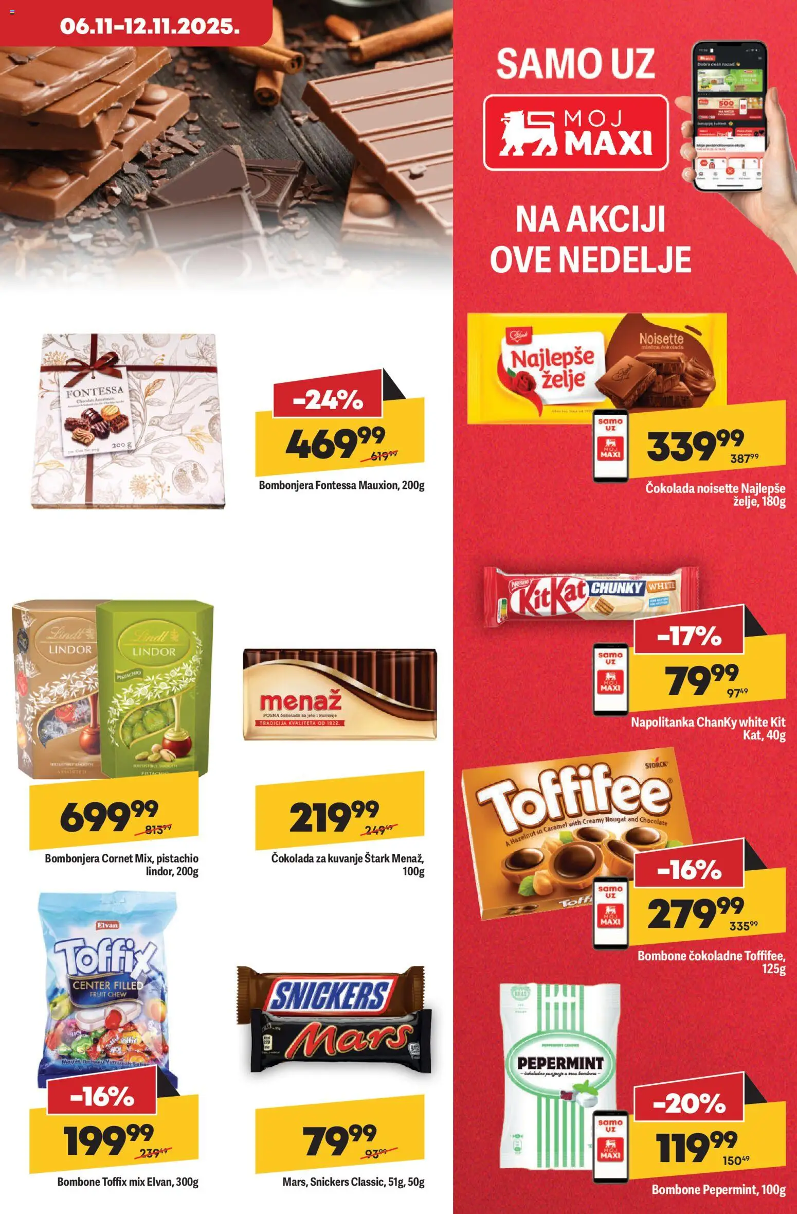 Maxi katalog - važi od 06.11.2025 | Strana: 11 | Proizvode: Bombone, Bombonjera, Lindt, Čokolada