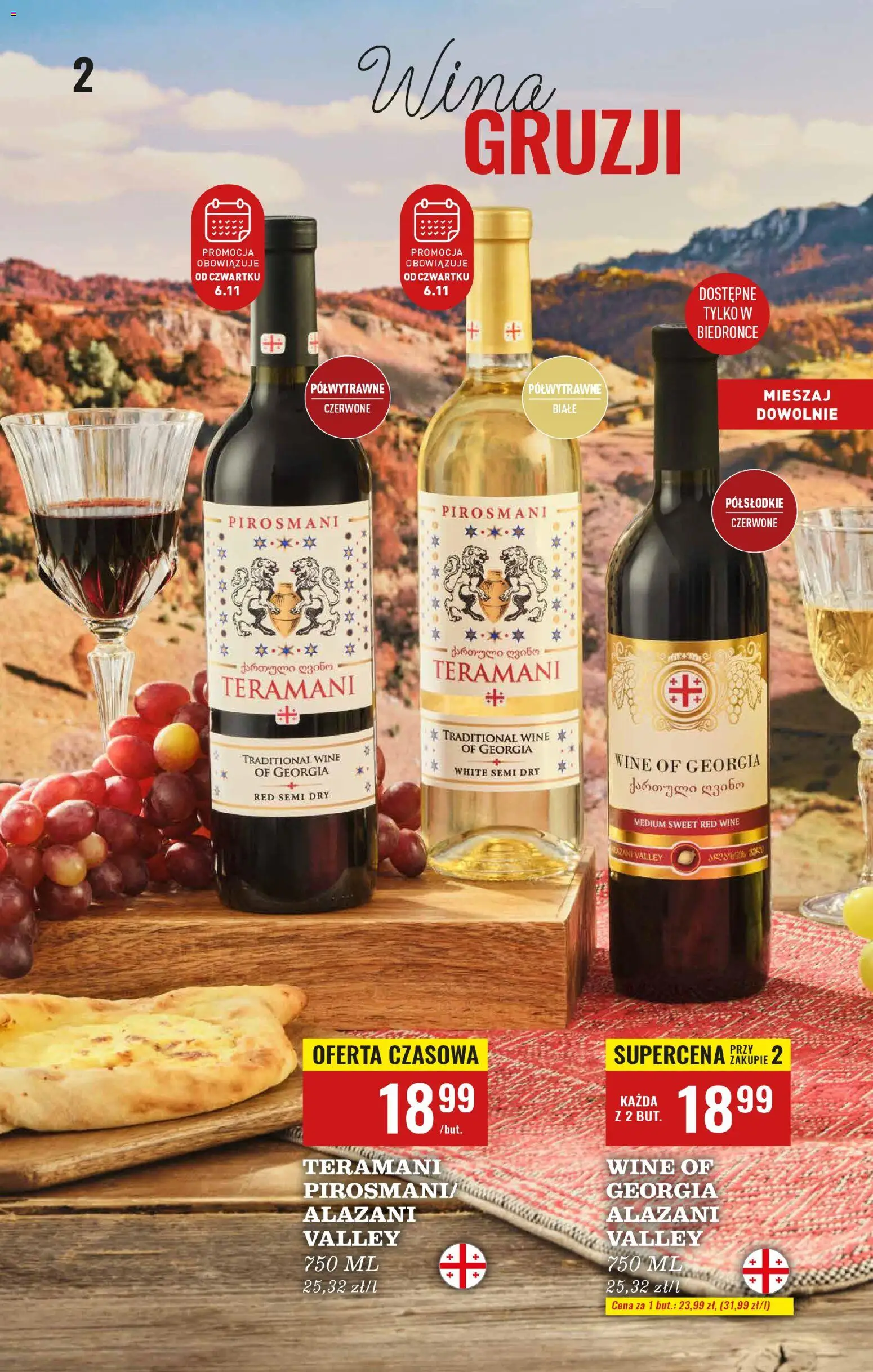 Biedronka gazetka - Czas na toast od 03.11.2025 | Strona: 2 | Produkty: Alazani Valley