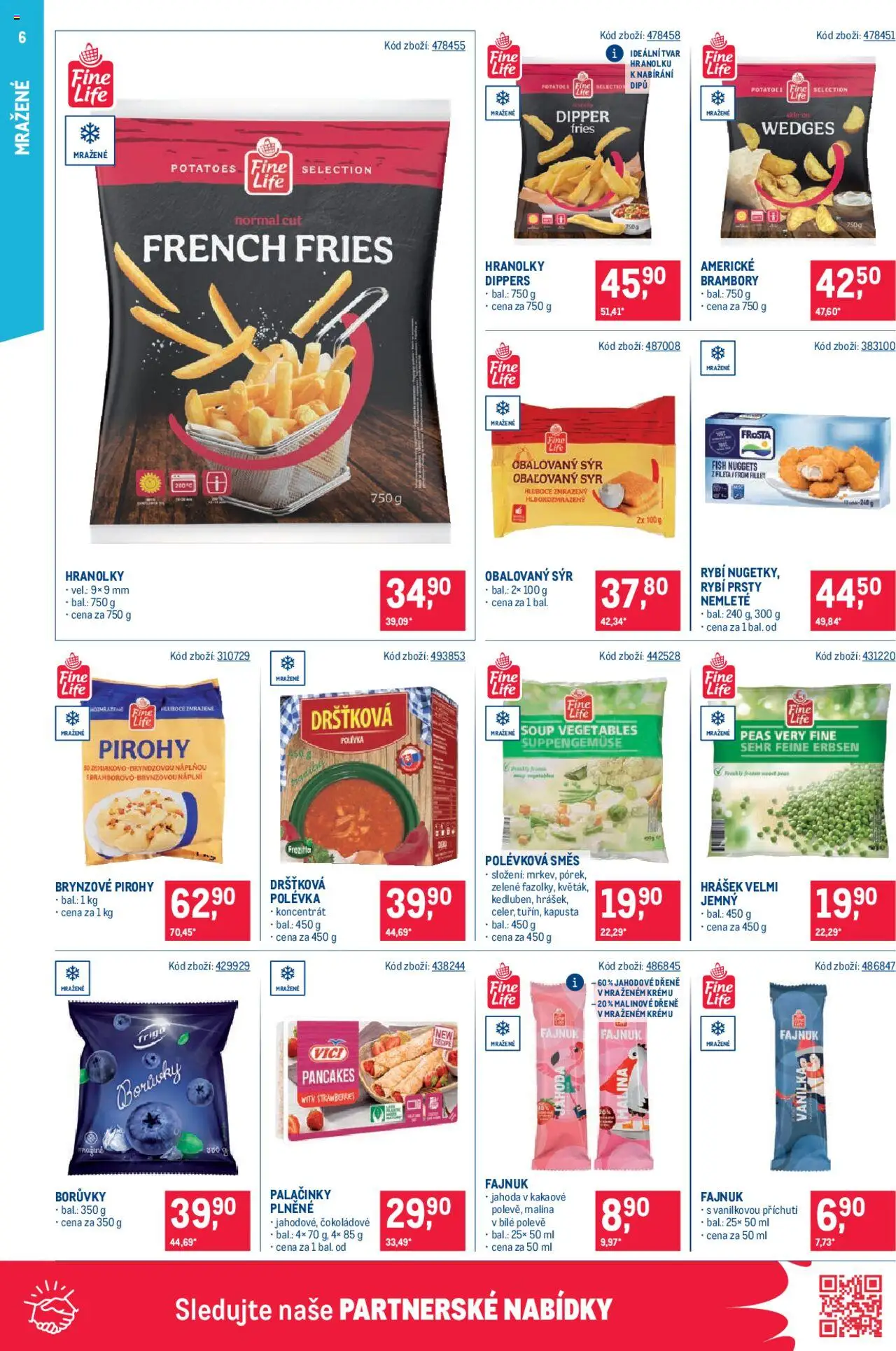 Makro leták - Maloobchod od 10.09.2025 | Strana: 6 | Produkty: Hranolky, Borůvky, Brambory, Rybí prsty