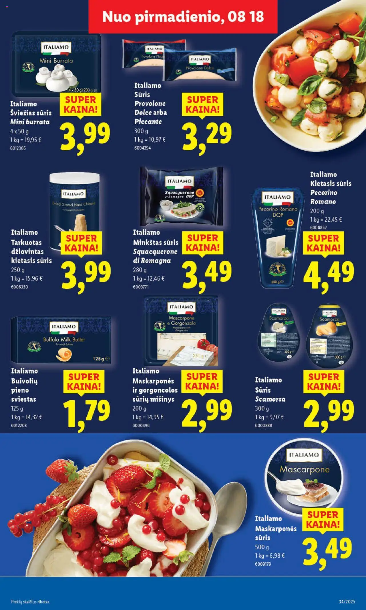 LIDL leidinys│galioja nuo 18.08.2025 | Puslapis: 17 | Prekių: Sūris, Sviestas