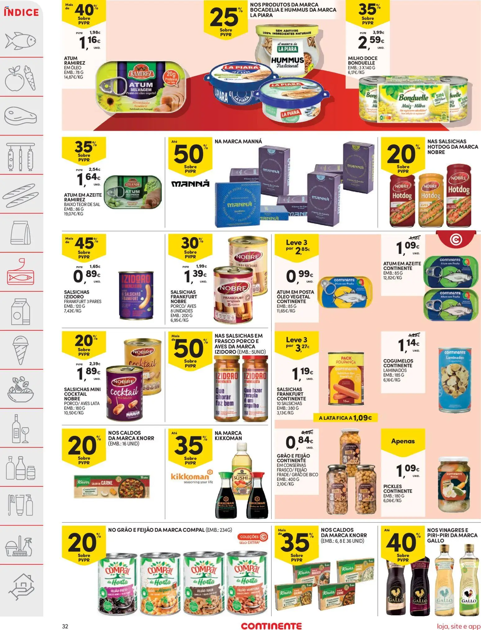 Continente folheto │ válido de 26.12.2025 | Página: 32 | Produtos: Vinagre, Atum, Óleo, Milho