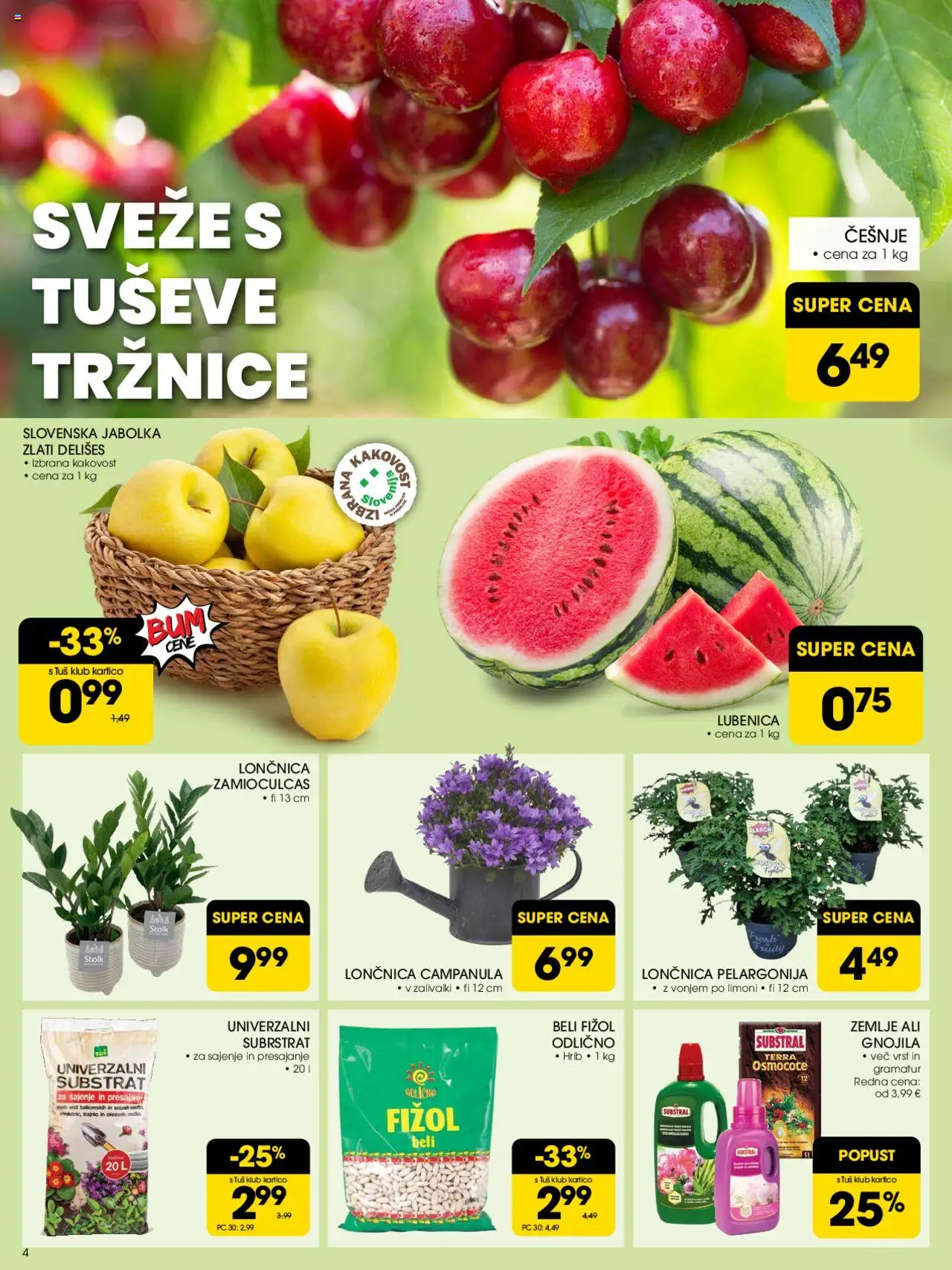 Tuš katalog │ velja od 18.06.2025 | Stran: 4 | Izdelki: Lubenica, Jabolka