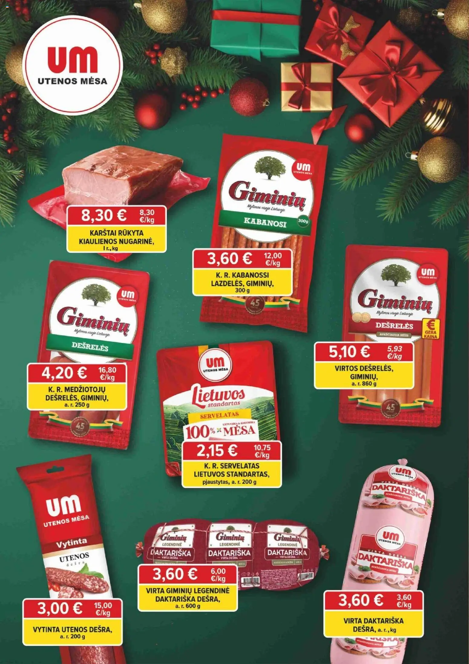 Koops akcijos nuo 15.12.2025 | Puslapis: 6 | Prekių: Kiaulienos, Dešrelės, Dešra