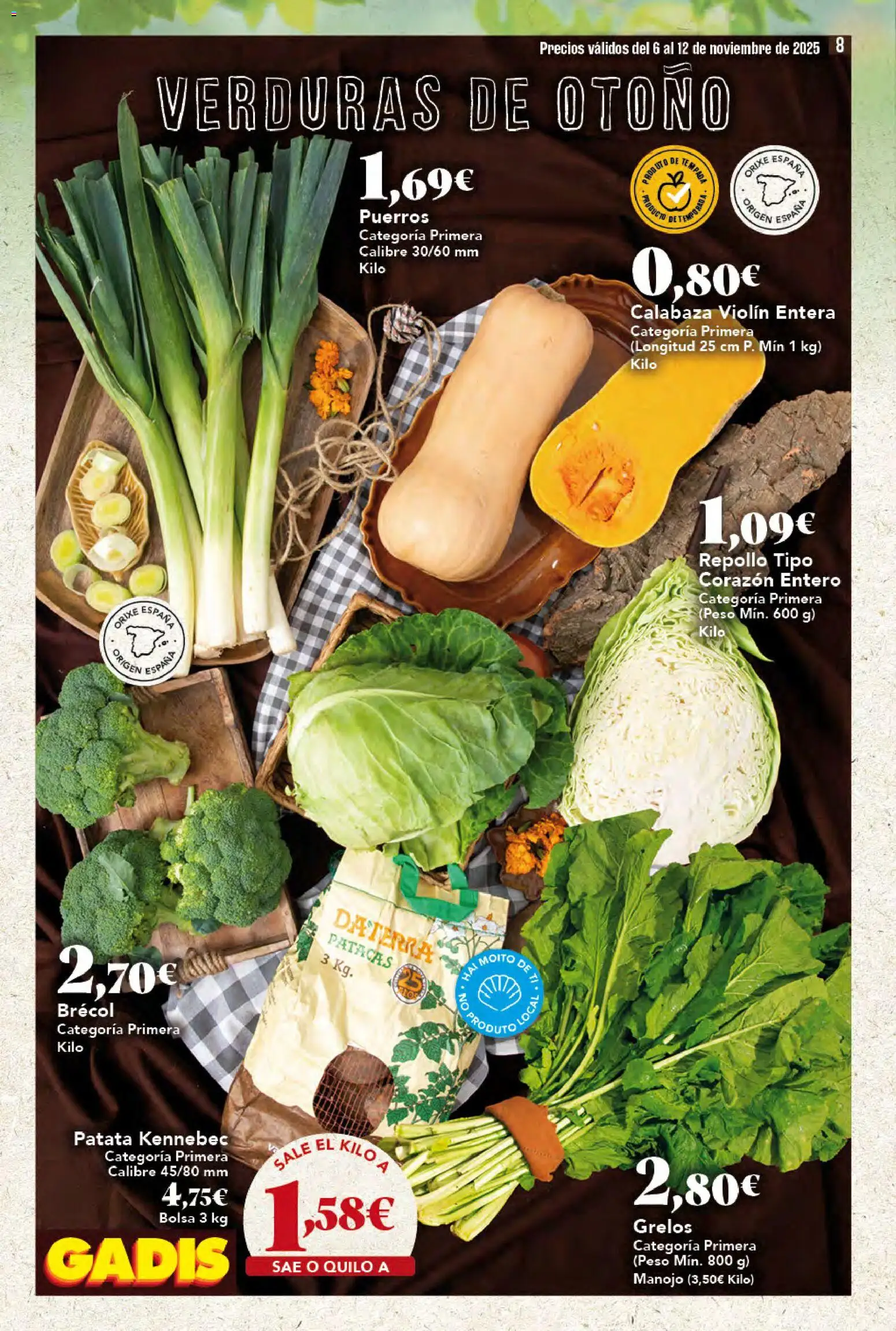 Gadis - folleto │ válido desde el 06.11.2025 | Página: 8 | Productos: Πράσινο τσάι, Bolsa, Peso