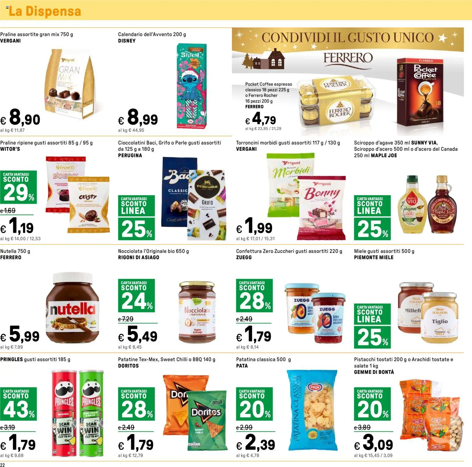 Volantino Iper del 03.11.2025 | Pagina: 22 | Prodotti: Cereali, Nutella, Miele, Cioccolatini