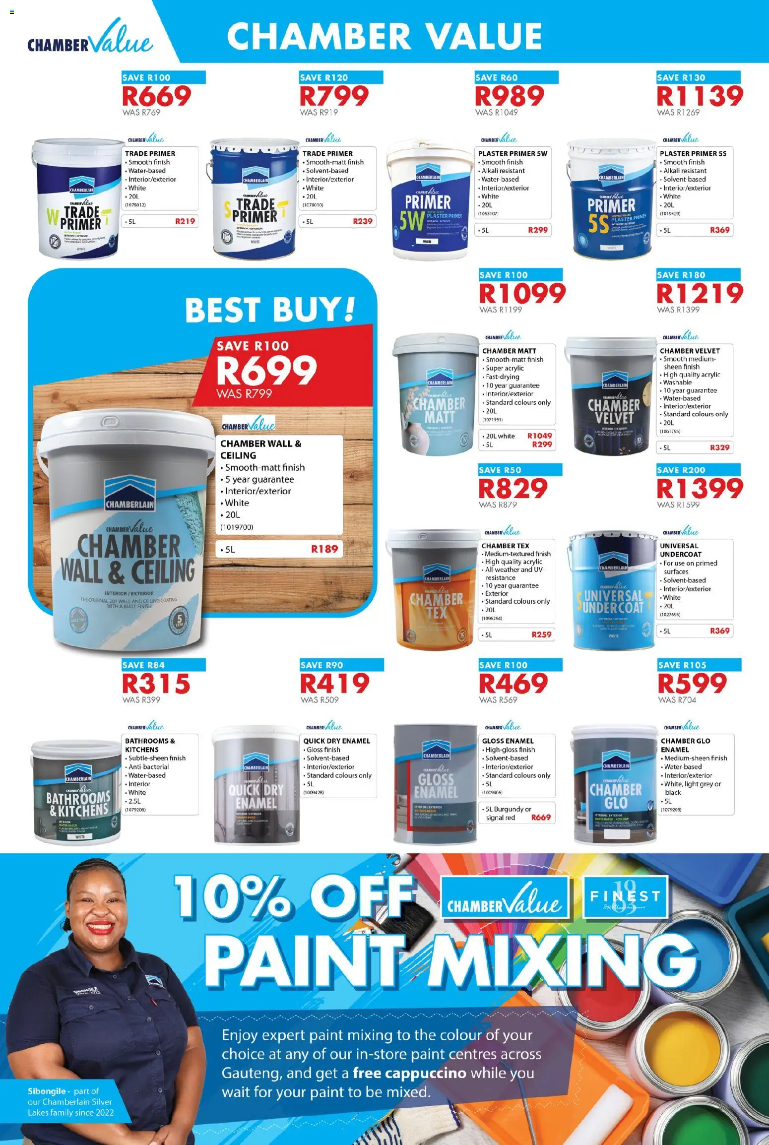 New Chamberlain Superb Easter Savings catalogue – valid from 19.03.2026 | Page: 6 | Products: Gloss, Paint, Plaster primer, Enamel