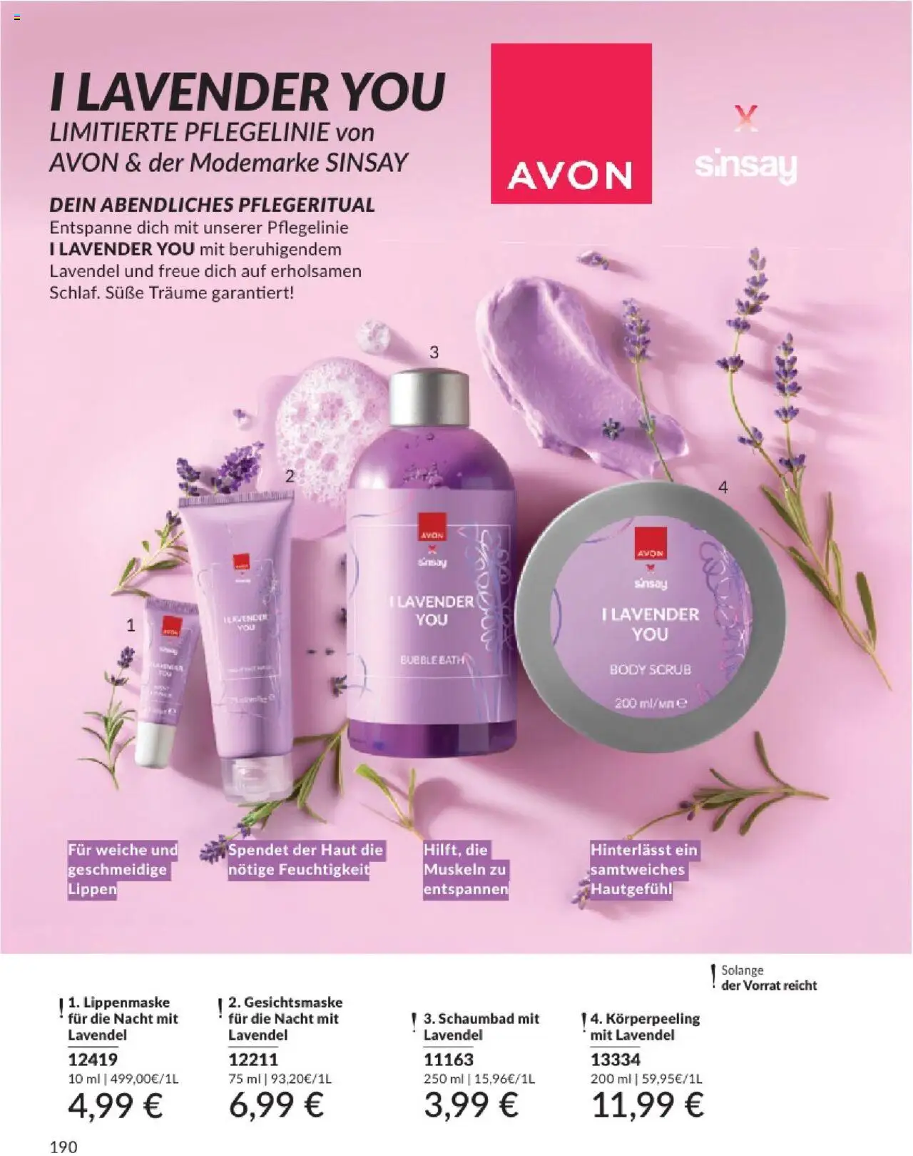 AVON Katalog August 2025 - gültig ab dem 01.08.2025 | Seite: 192 | Produkte: Lavendel, Gesichtsmaske