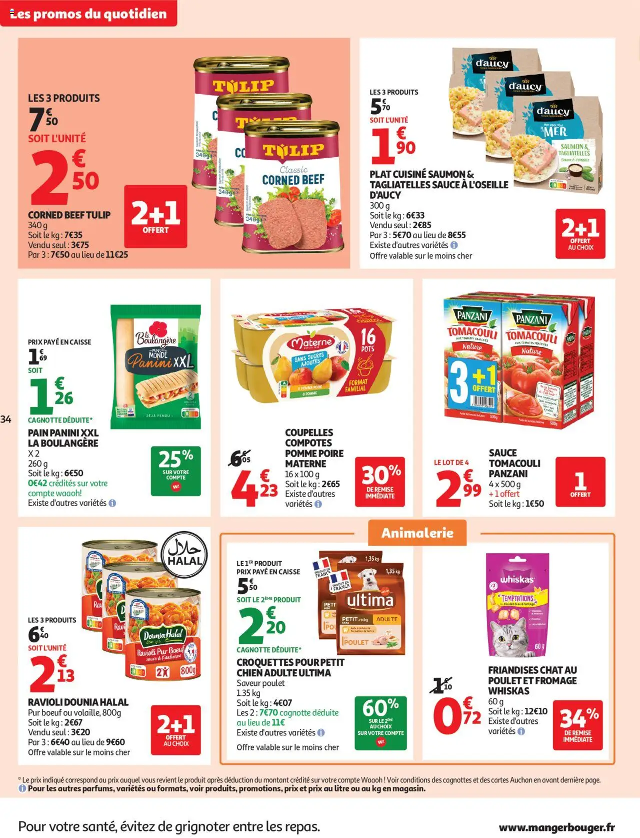 {H1} | Page: 34 | Produits: Panini, Pomme, Pain, Saumon