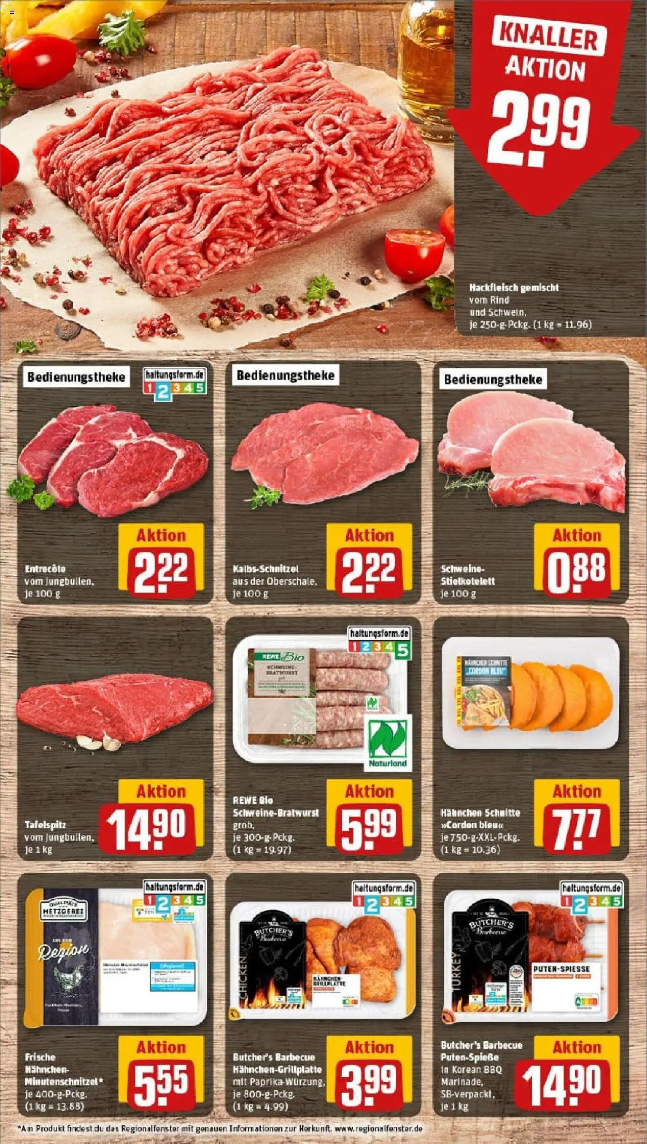 Rewe prospekt Bad Kreuznach	 - gültig ab dem 13.07.2025 | Seite: 8 | Produkte: Hahnchen, Bratwurst, Paprika, Hackfleisch