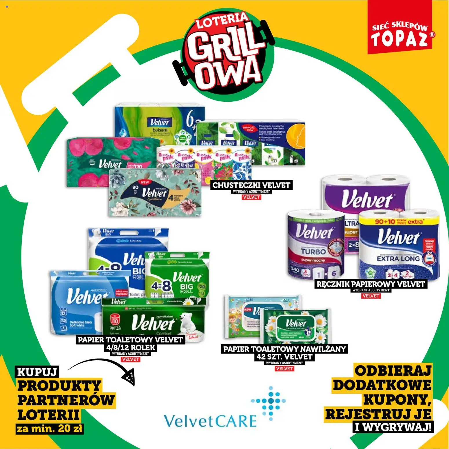 Topaz gazetka - Kupuj, Grilluj I Wygrywaj od 20.04.2026 | Strona: 71 | Produkty: Papier toaletowy, Ręcznik papierowy