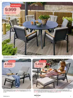 Forhåndsvisning av Møbelringen Årets hagemøbler gyldig fra 10.03.2026 | Side: 9 | Produkter: Hvilestol, Solseng, Pute, Sidebord