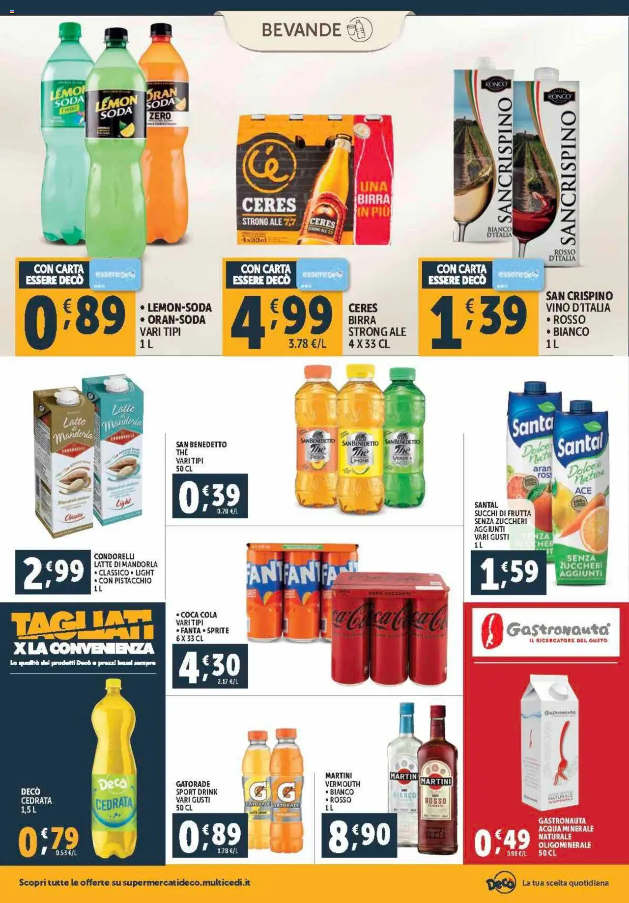 Volantino Decò del 21.08.2025 | Pagina: 16 | Prodotti: Limone, Vino, Ceres, Cedrata