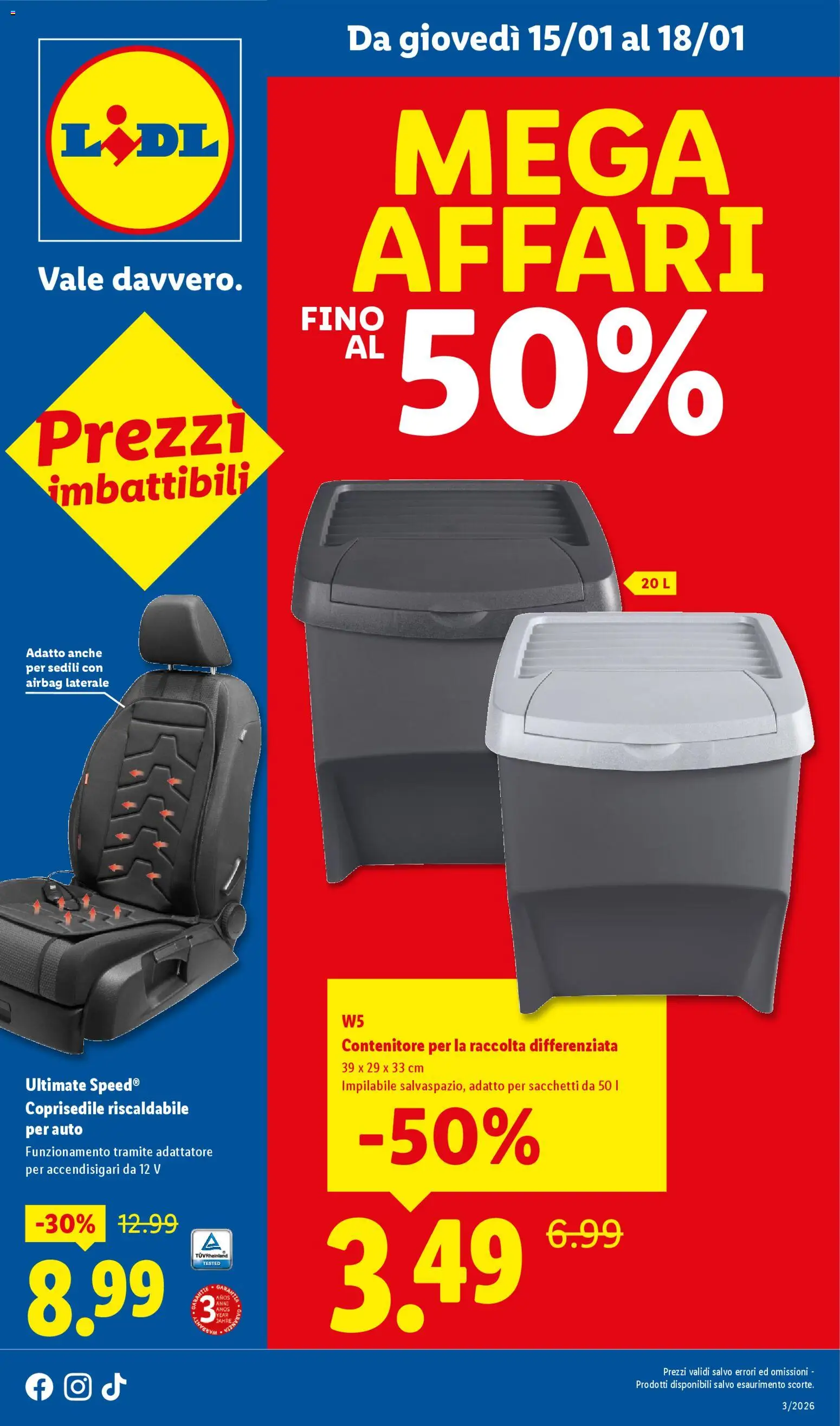 Volantino Lidl del 15.01.2026 | Pagina: 1 | Prodotti: Contenitore, Adattatore