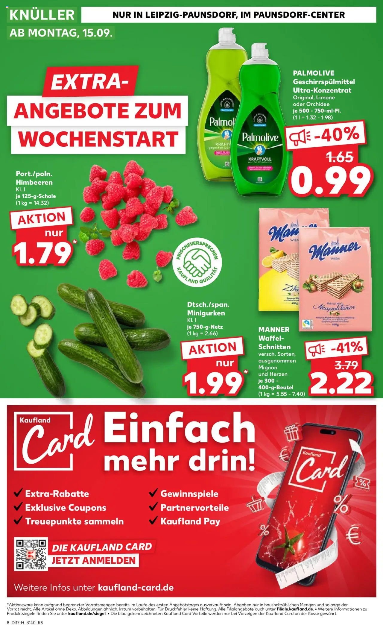 Kaufland prospekt Leipzig	 – gültig ab 11.09.2025 | Seite: 8 | Produkte: Himbeeren, Orchidee, Geschirrspülmittel