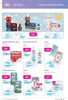 Lilly drogerie katalog - pregled Lilly drogerie kataloga - važi od 01.03.2026 | Strana: 28 | Proizvode: Gaćice, Gel za tuširanje, Vlažne maramice, Pelene