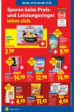 Lidl Aktionen ab 11.12.2025 gültig | Seite: 8 | Produkte: Käse, Pizza, Wein, Fondue
