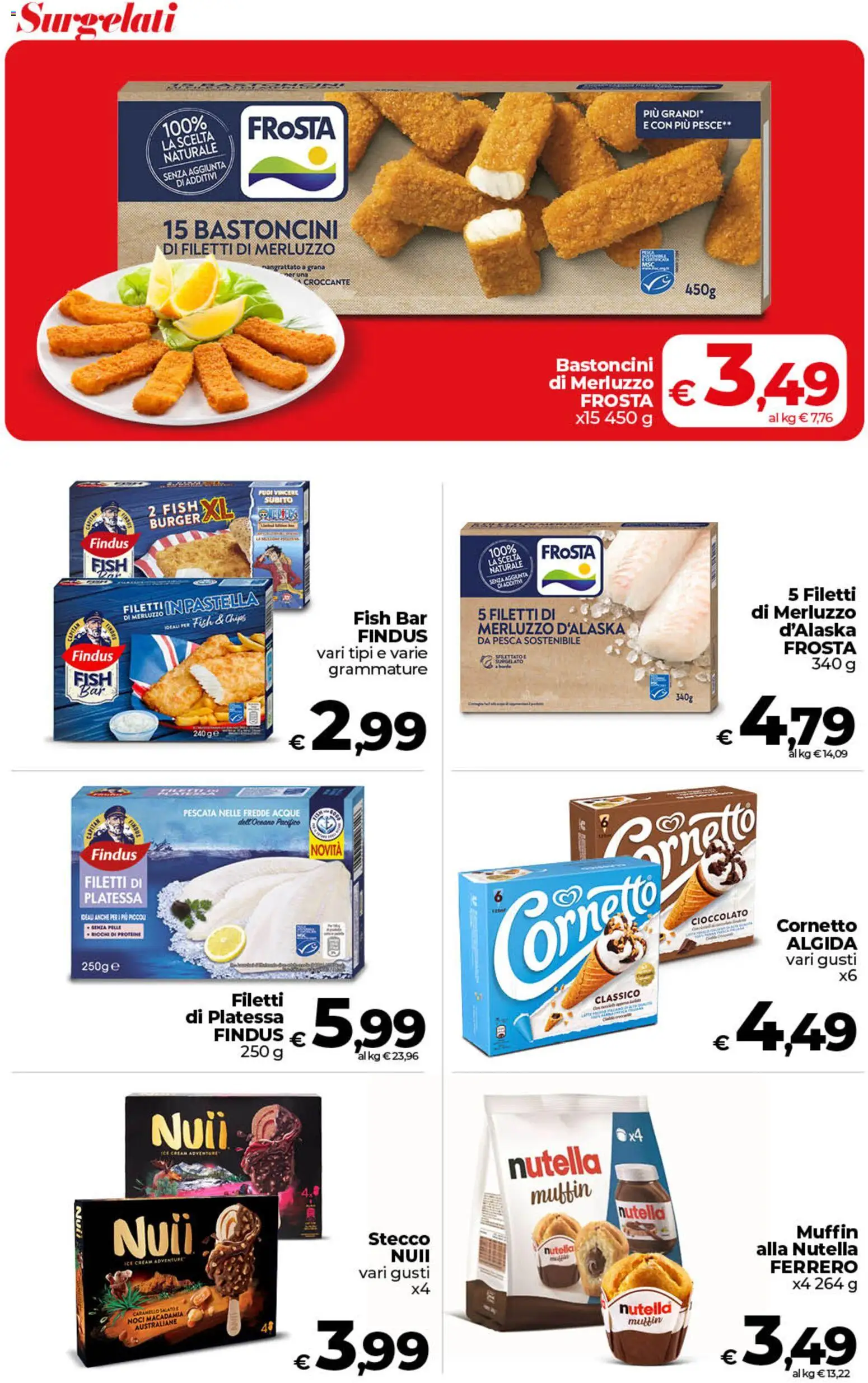 Volantino COOP del 24.02.2026 | Pagina: 20 | Prodotti: Cioccolato, Pesca, Nutella, Muffin