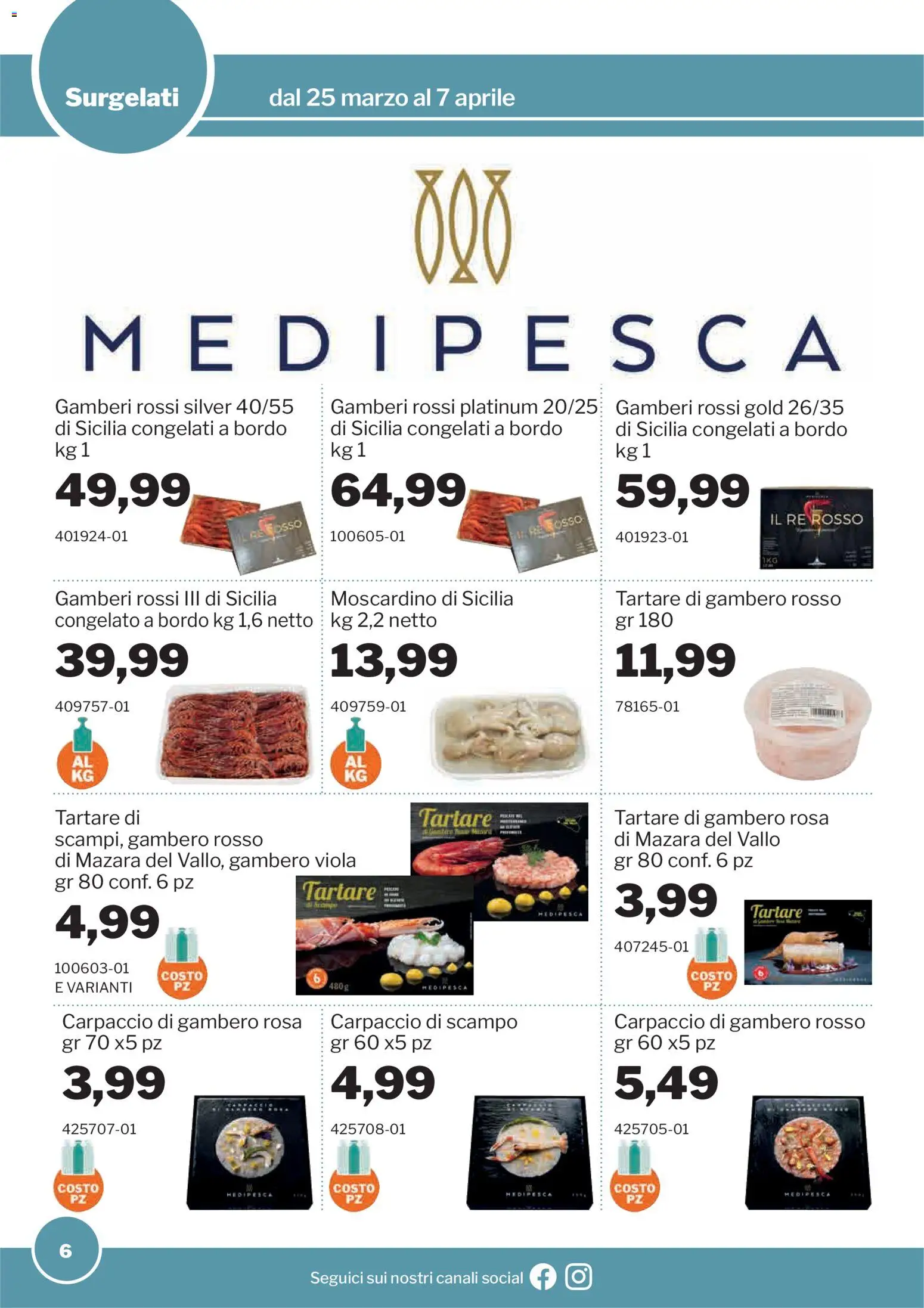 Volantino Sogegross del 25.03.2026 | Pagina: 6 | Prodotti: Gamberi