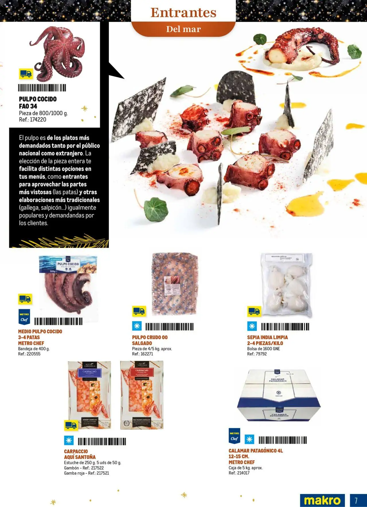 Makro - Comidas y Cenas de Navidad Norte 2 │ válido desde el 03.10.2025 | Página: 7 | Productos: Bolsa, Bandeja, Caja, Gamba