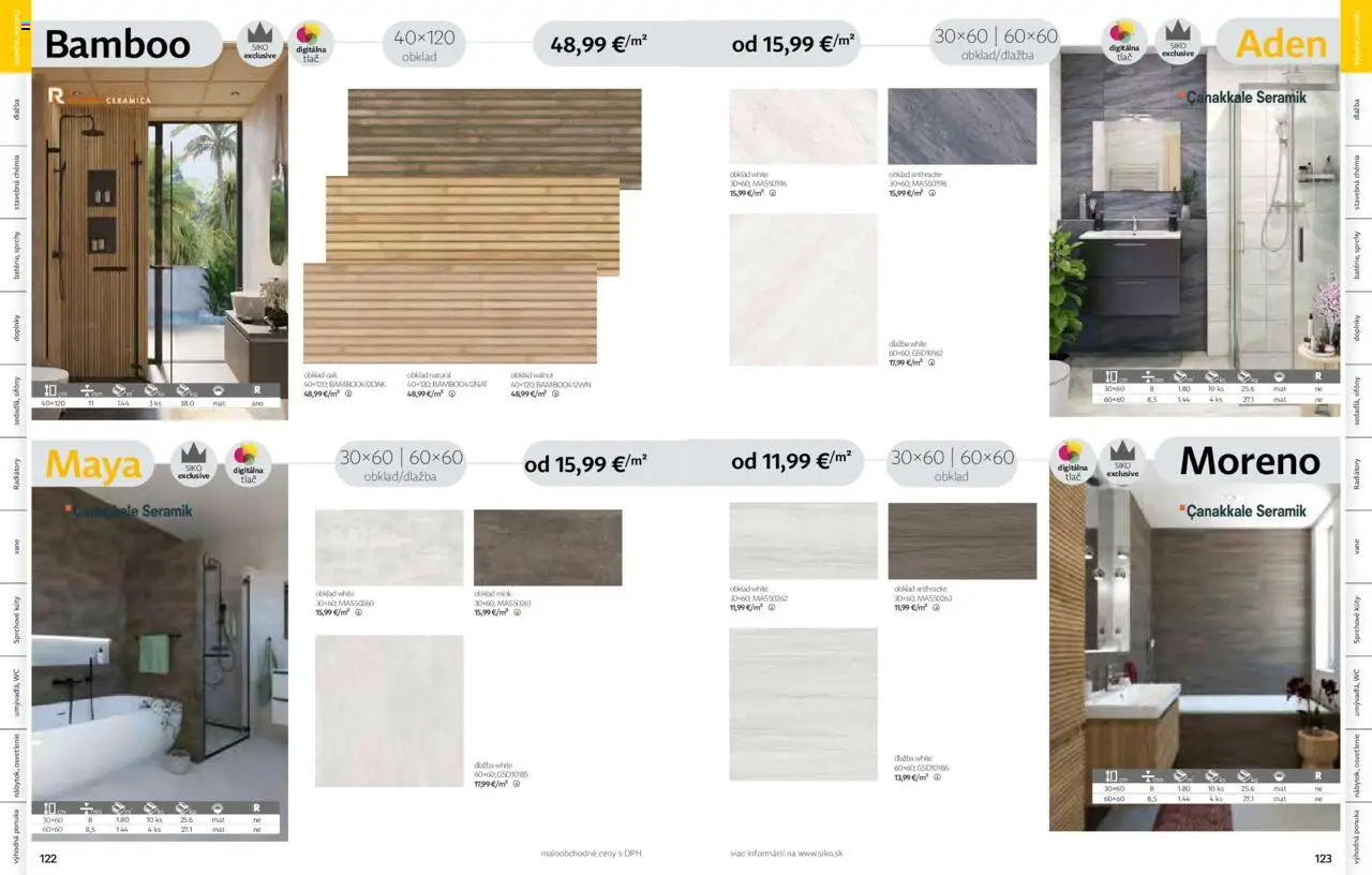 Nové Siko akcie – leták je platný od 01.09.2025 | Strana: 62 | Produkty: Osvetlenie, Radiátory, Obklad