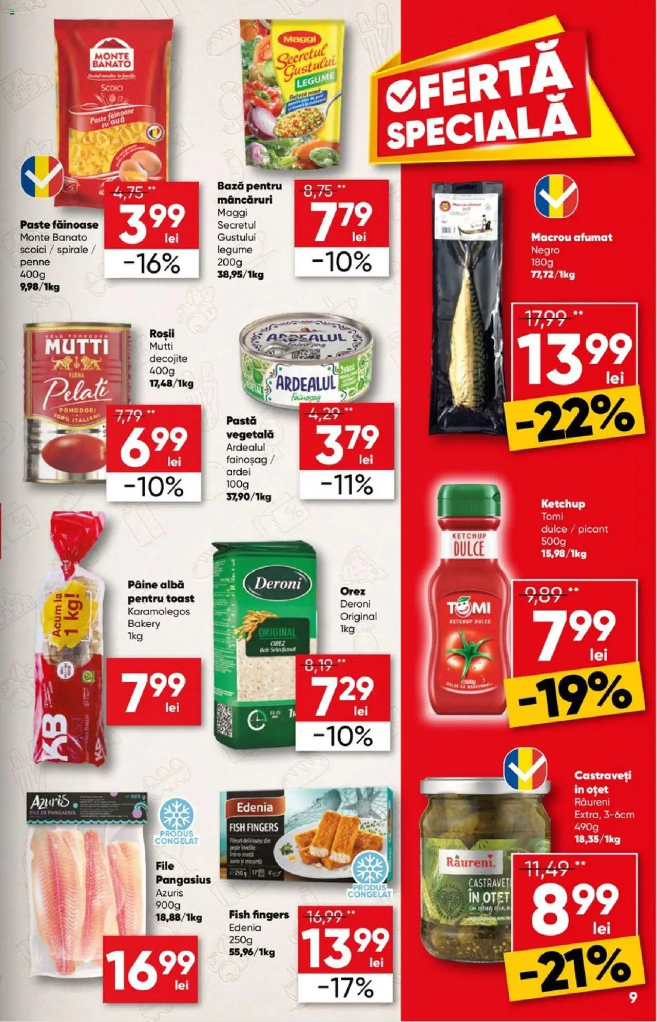 Catalog Profi  – valabil de la 06.08.2025 | Pagină: 9 | Produse: Ardei, Pâine, Oțet, Castraveți