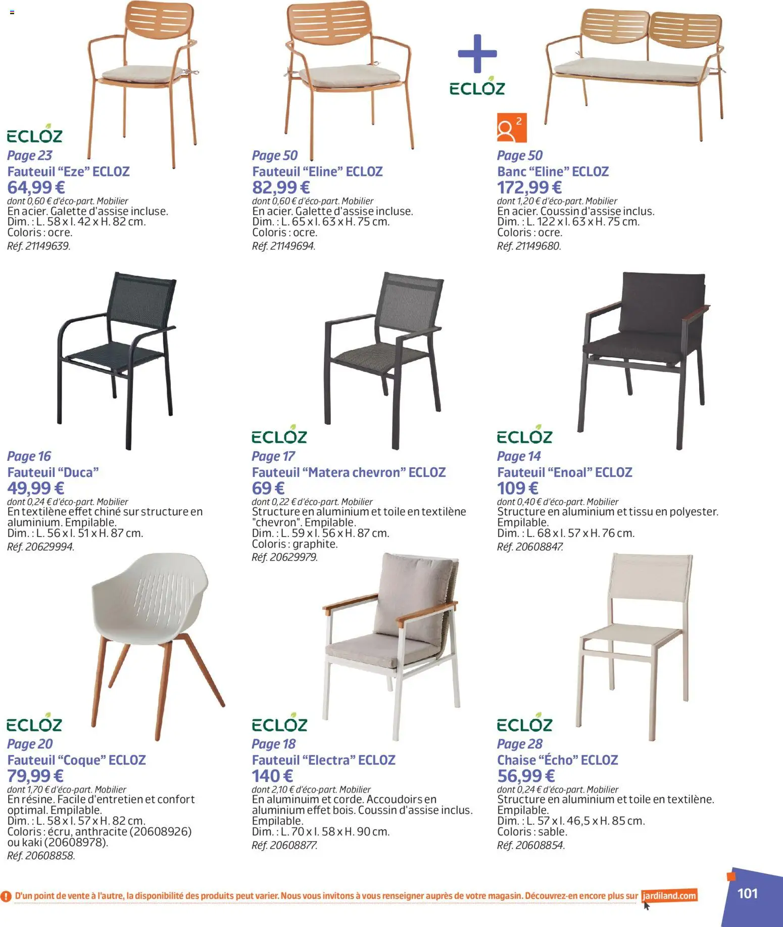 {H1} | Page: 101 | Produits: Kaki, Fauteuil, Chaise