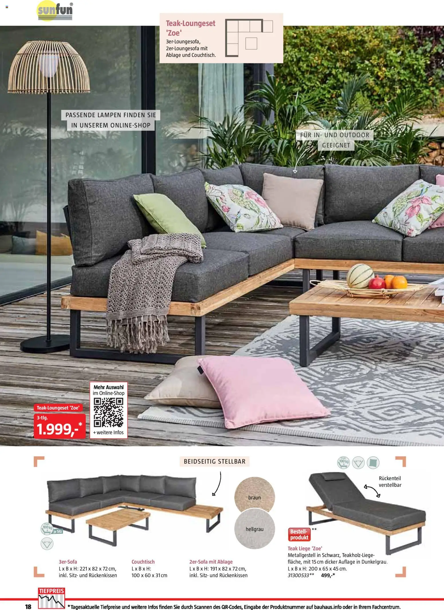 Bauhaus Freizeit im Garten gültig ab 01.05.2026 | Seite: 18 | Produkte: Couchtisch