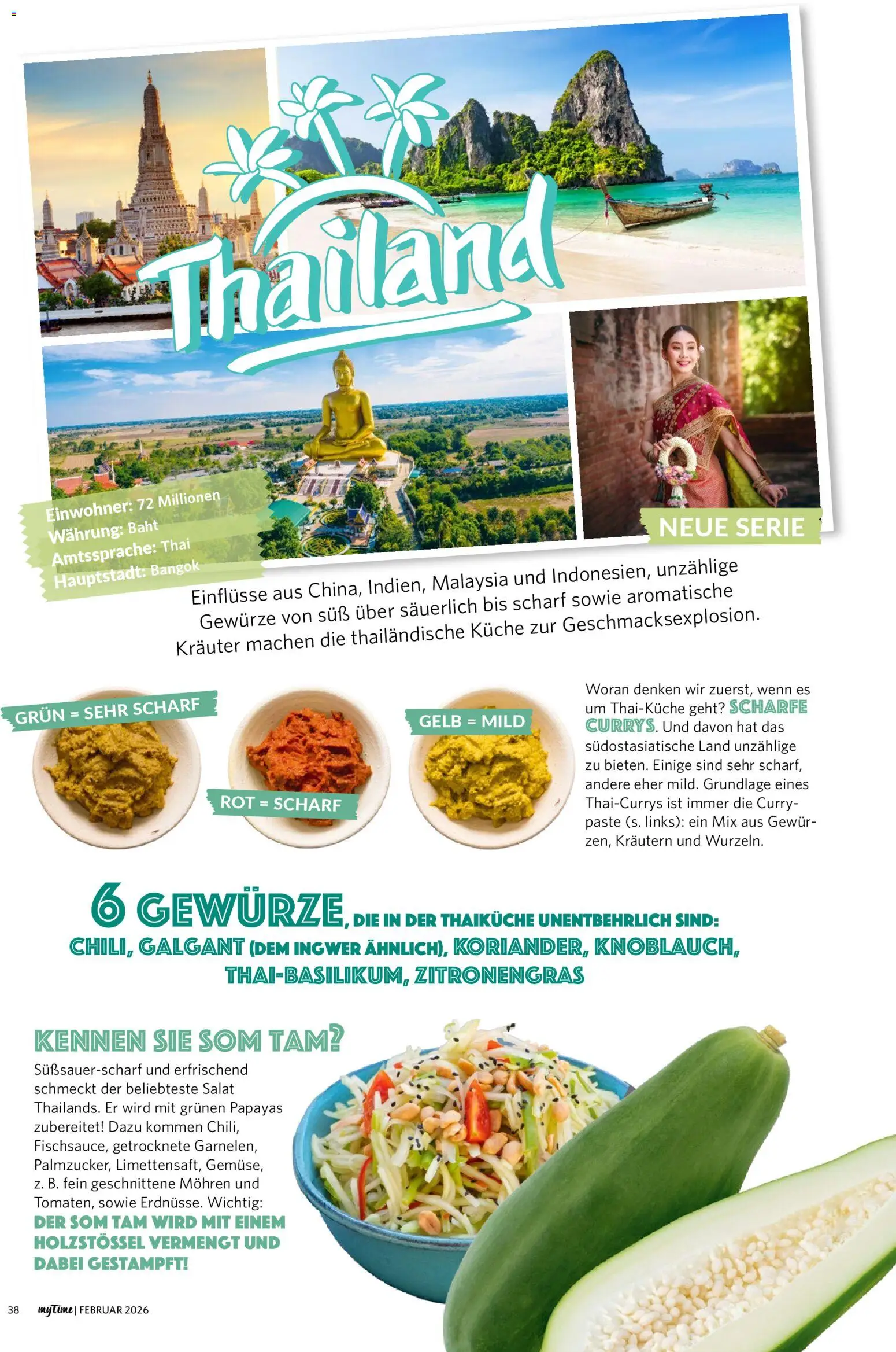 Combi myTime Februar 2026 – gültig ab 01.02.2026 | Seite: 38 | Produkte: Zitronengras, Mohren, Gewürze, Salat