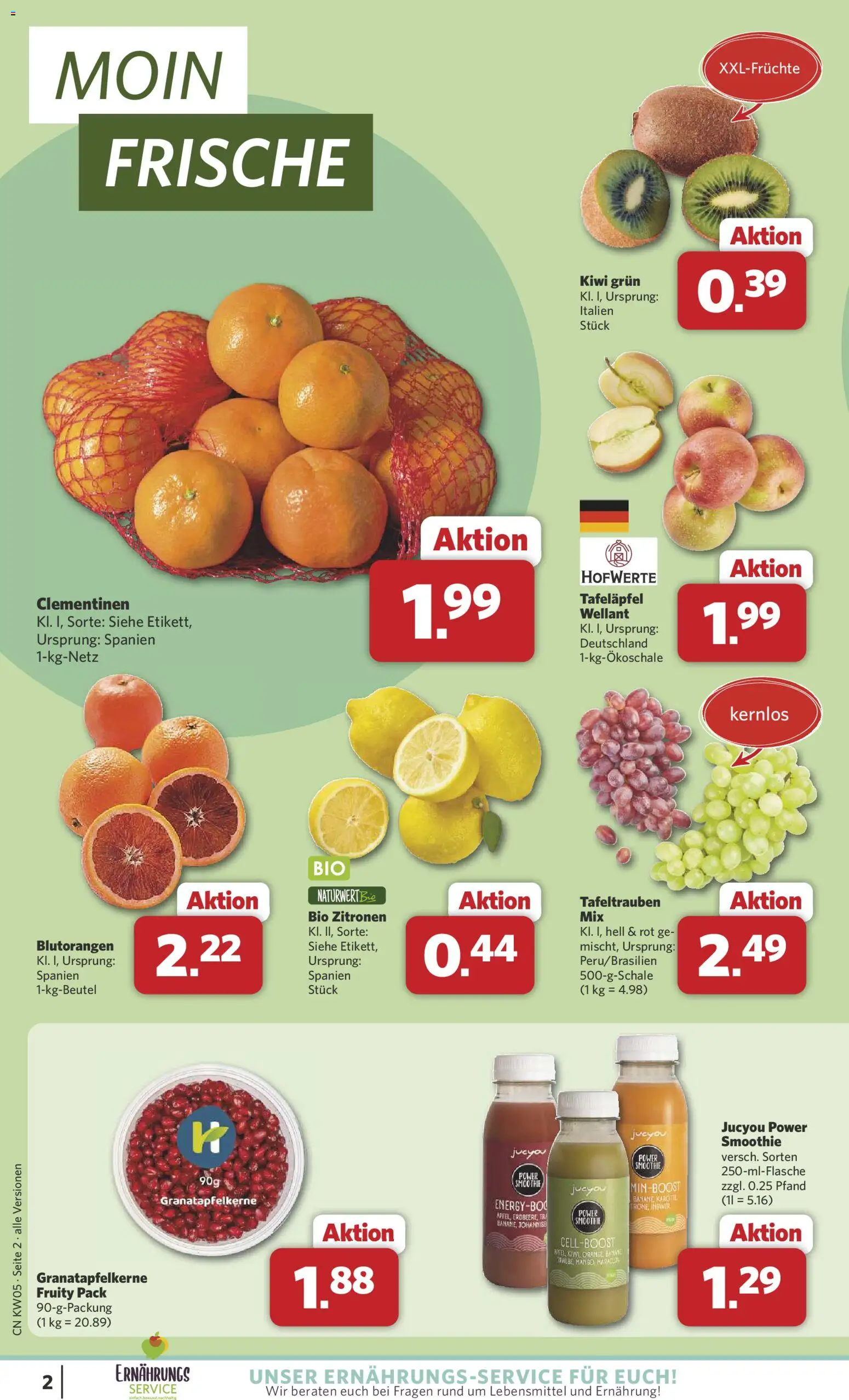 Combi Prospekt 	 – gültig ab 26.01.2026 | Seite: 2 | Produkte: Mango, Kiwi, Zitronen